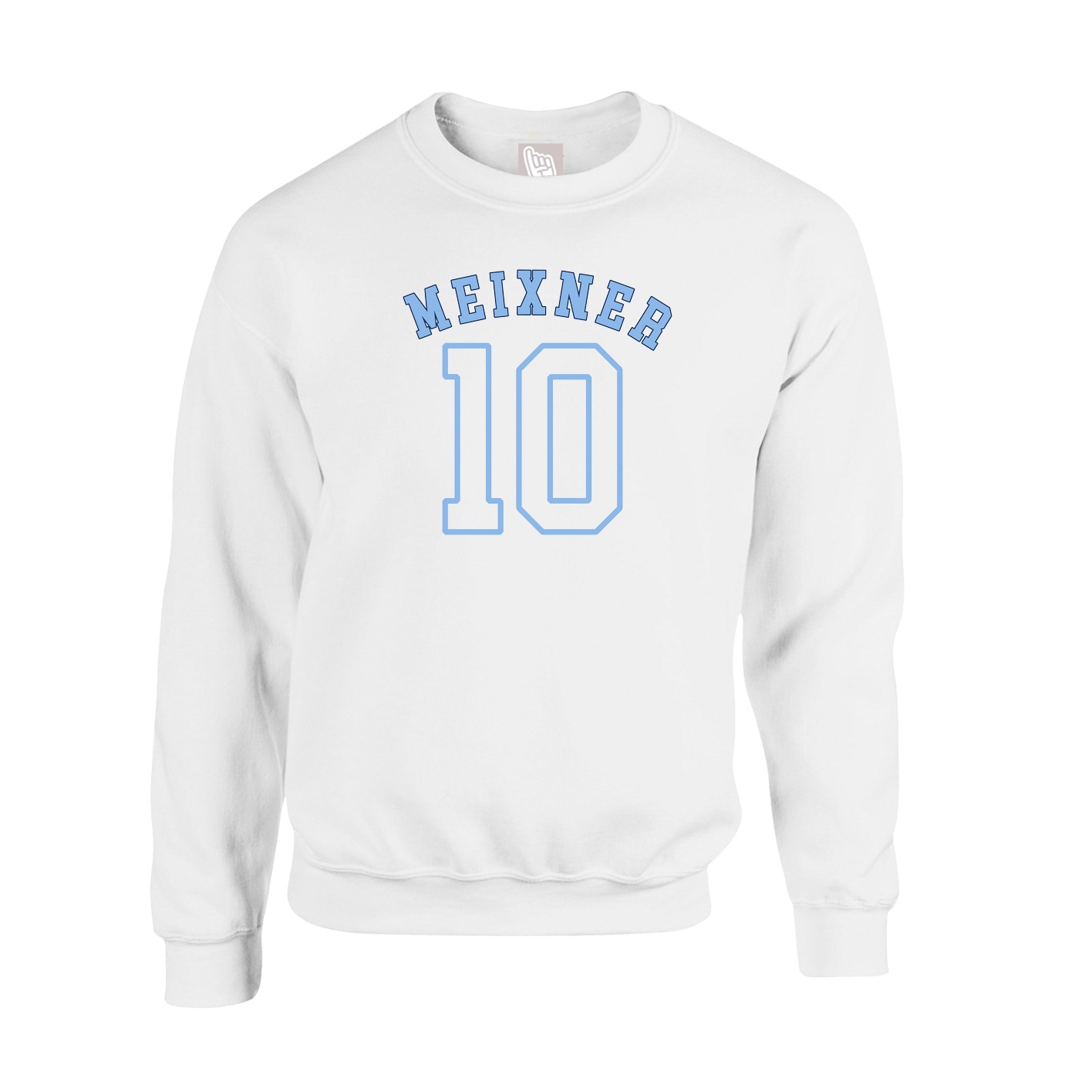 Fleece Crew — Shirsey Arch in White