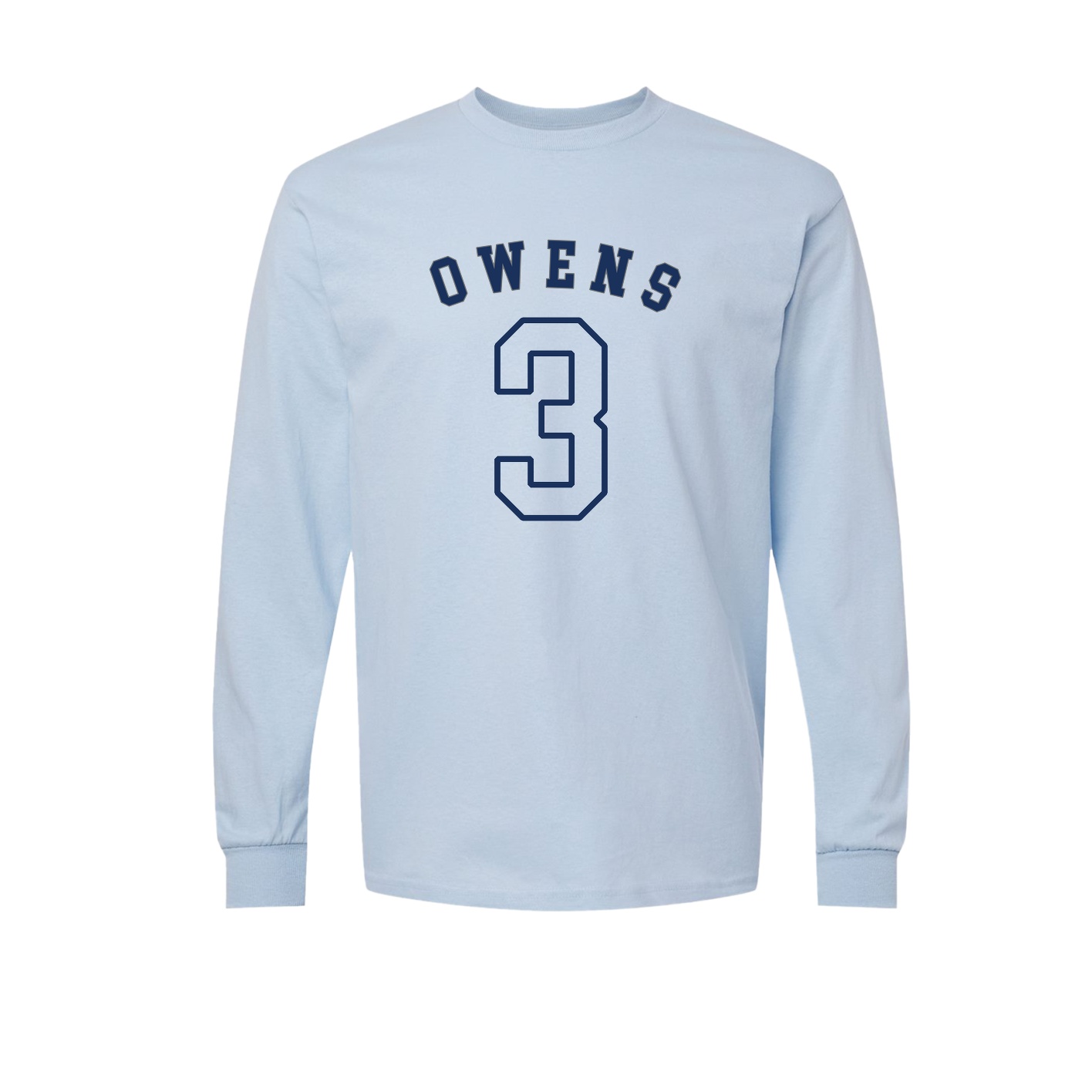 Long Sleeve Tee — Shirsey Arch in Light Blue