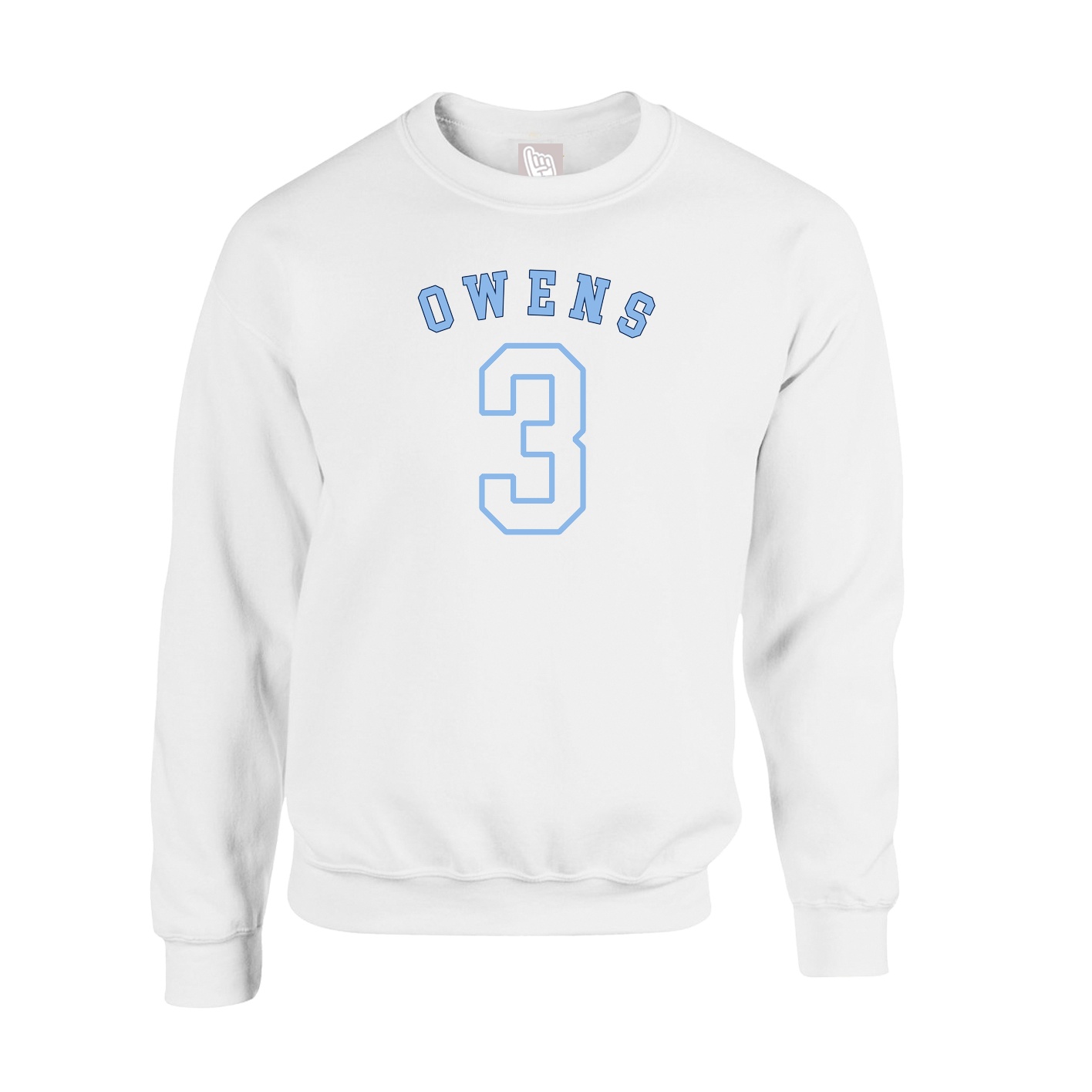 Fleece Crew — Shirsey Arch in White