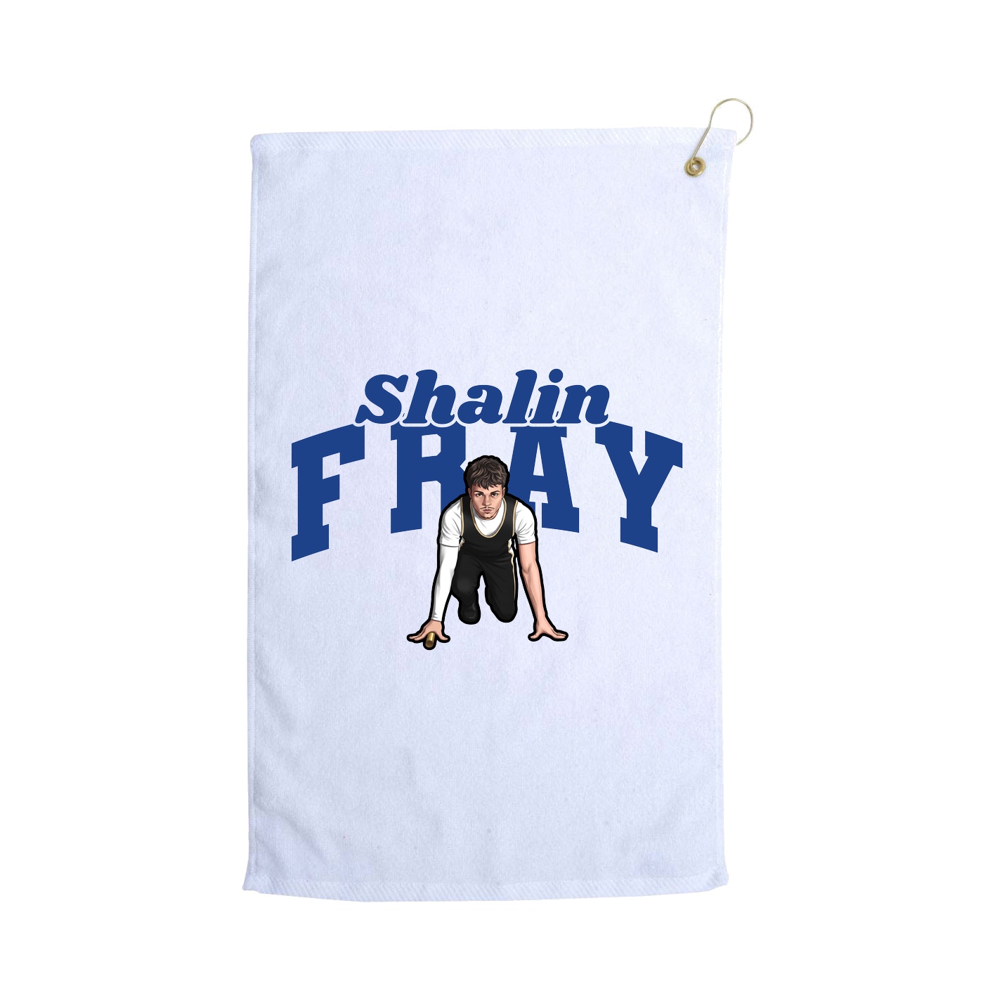 Golf Towel — Signature Arch in White