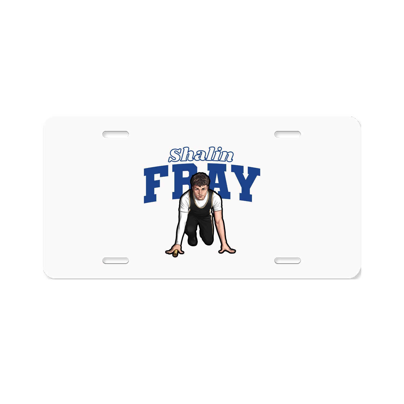 License Plate — Name Arch in Classic