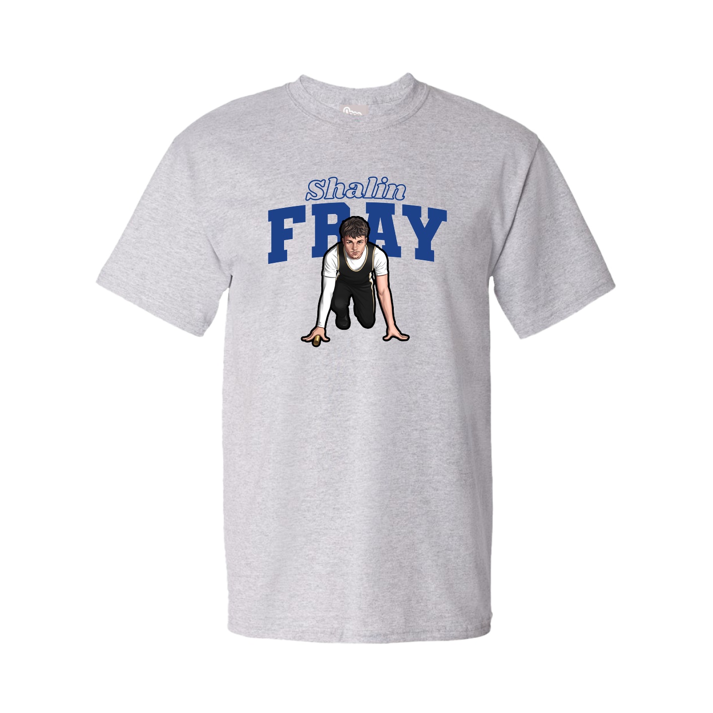 Youth Tee — Name Arch in Grey