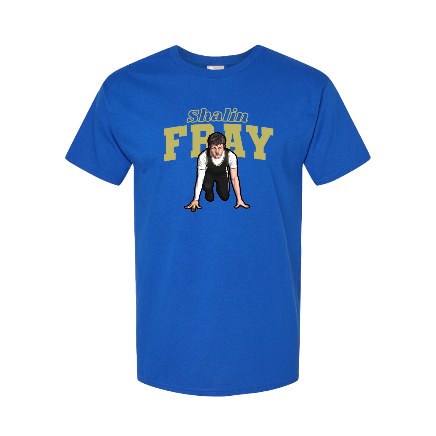 Youth Tee — Name Arch in Royal
