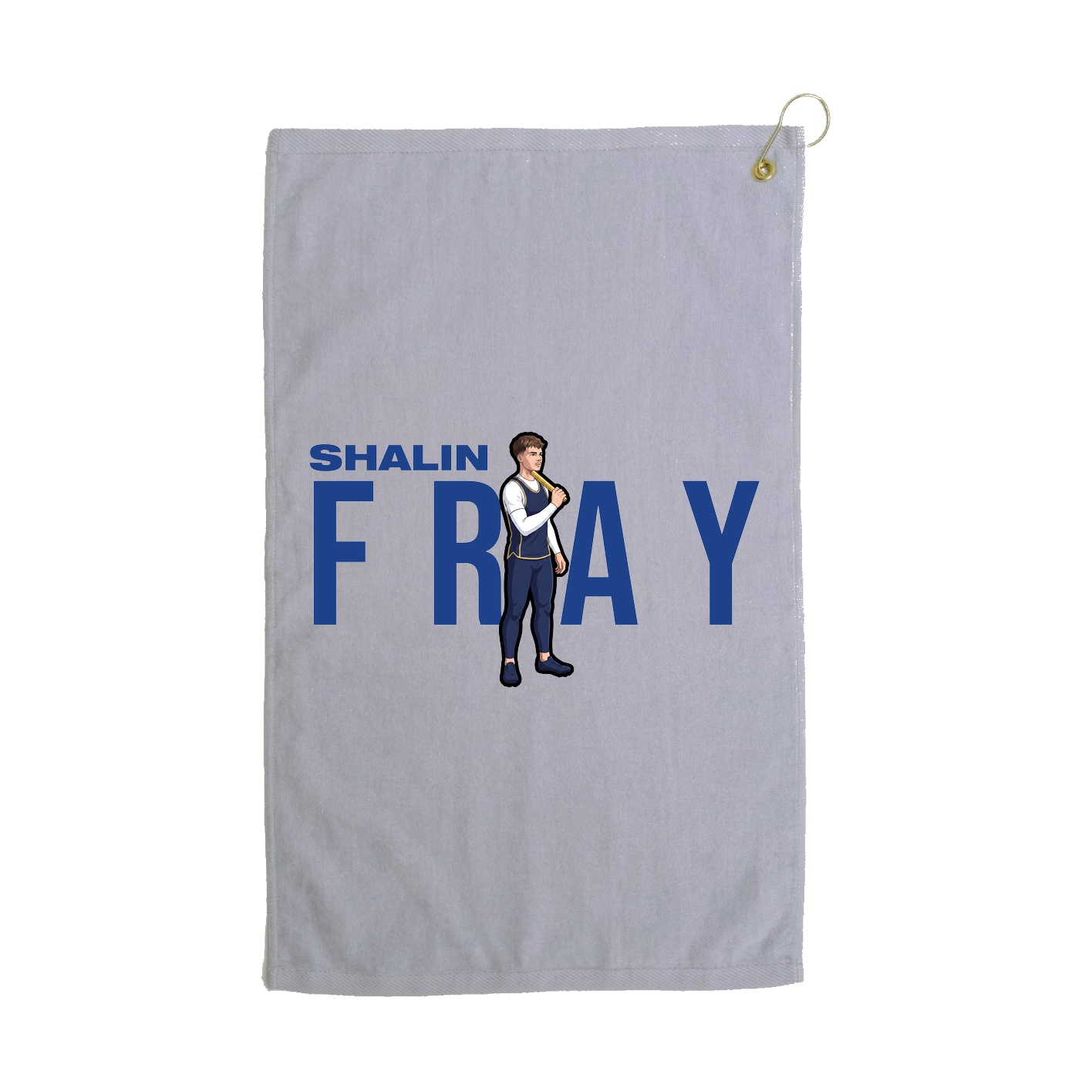 Golf Towel — Player Name in Grey
