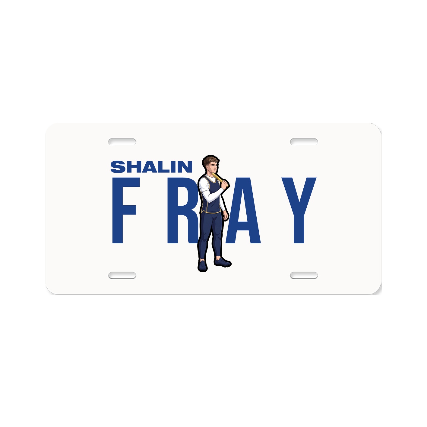License Plate — Player Name in Classic