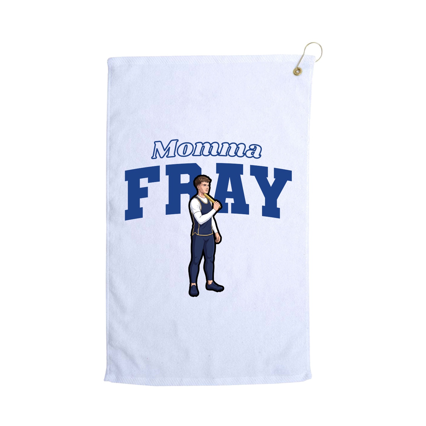 Golf Towel — Mothers Day Block in White