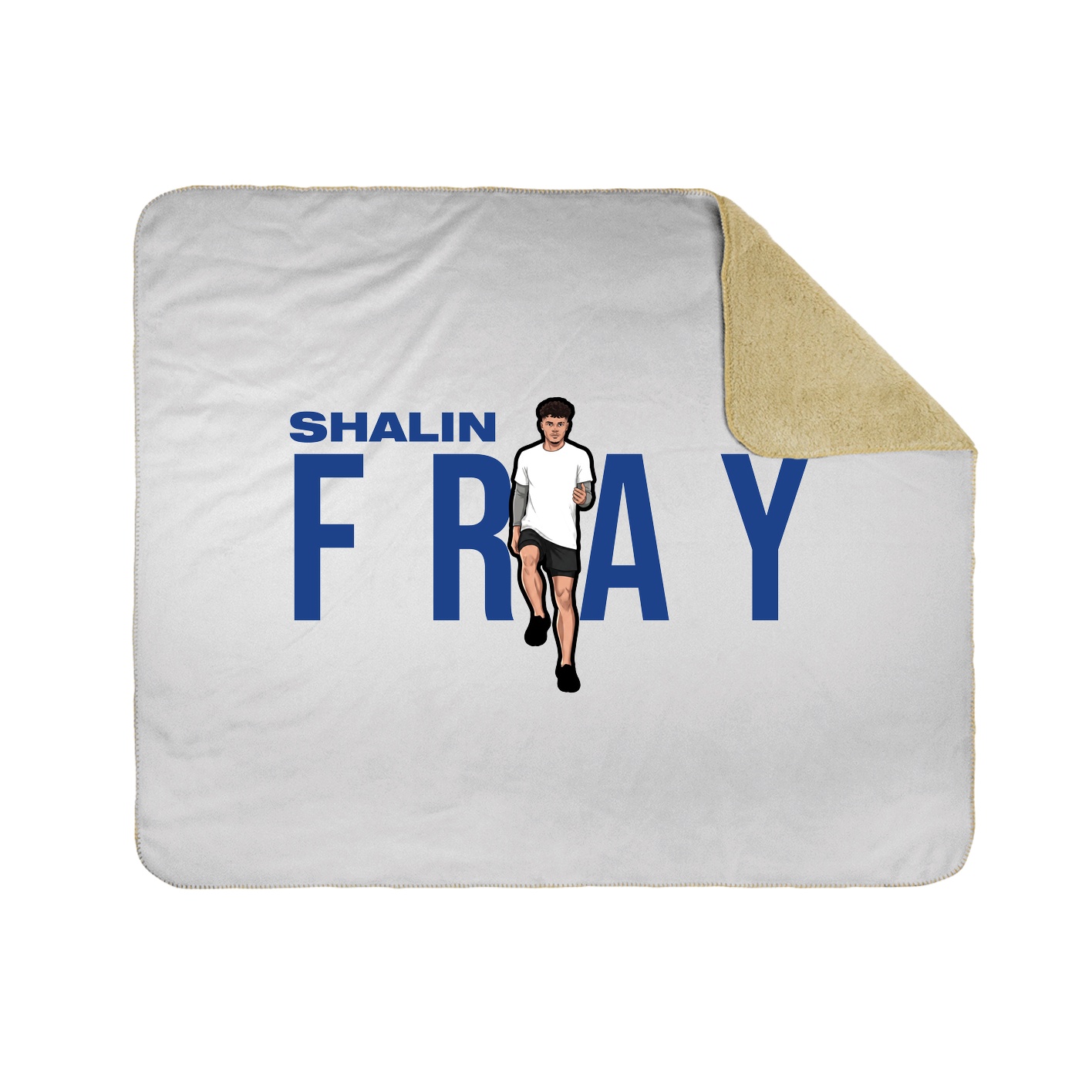 Throw Blanket — Player Name in White