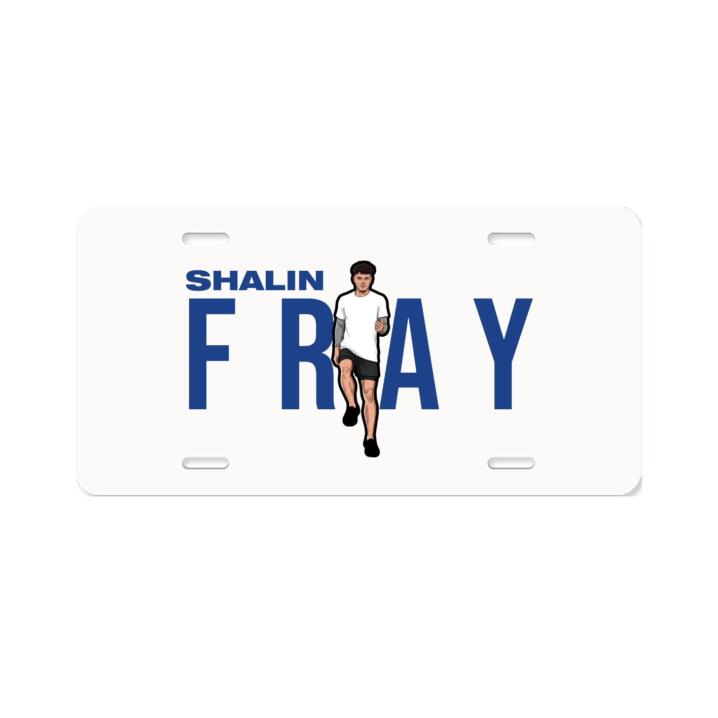 License Plate — Player Name in Classic