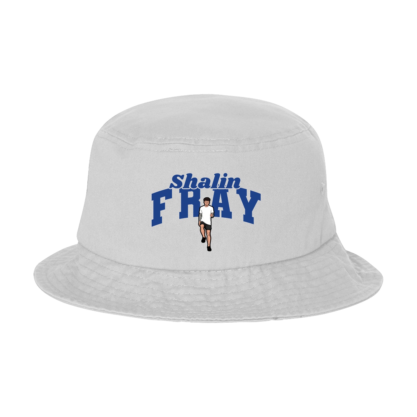 Bucket Cap — Signature Arch in White