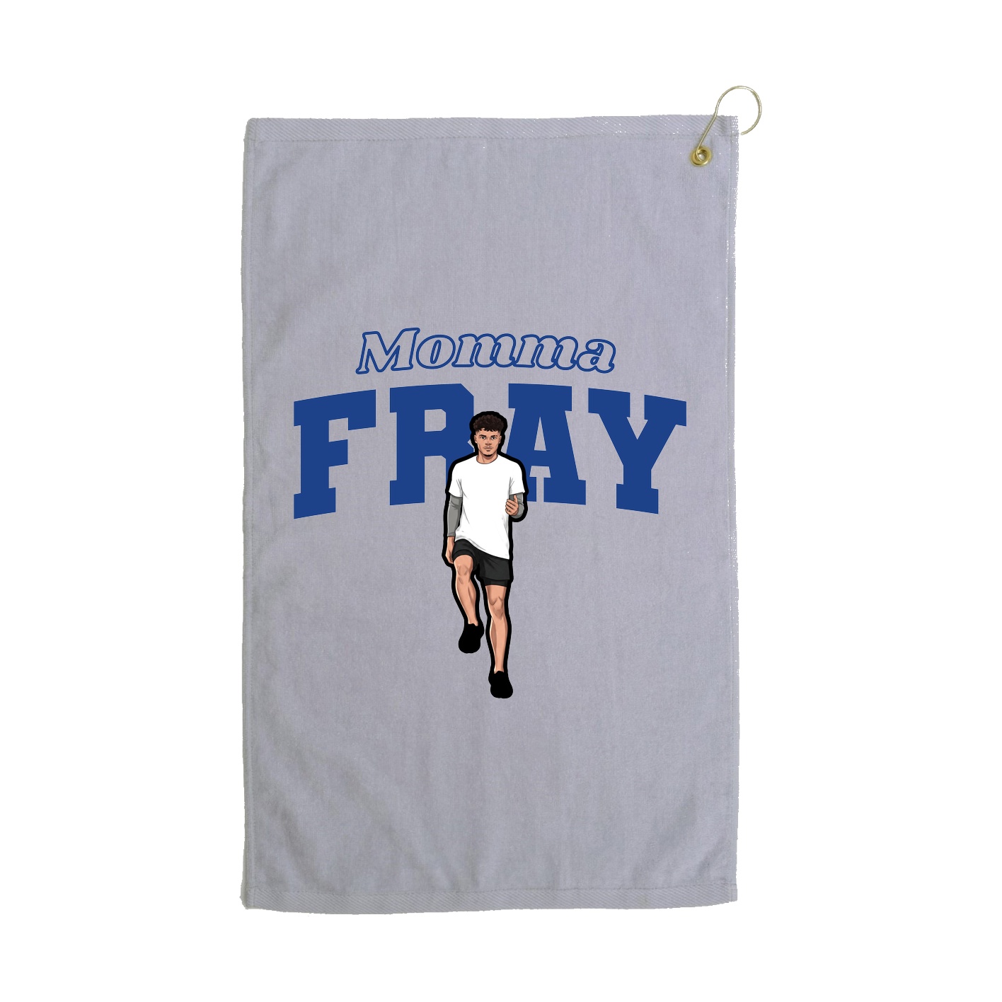 Golf Towel — Mothers Day Block in Grey