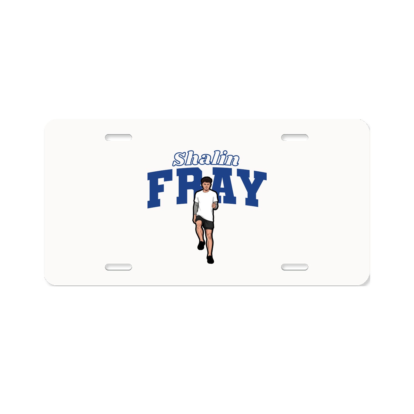 License Plate — Name Arch in Classic