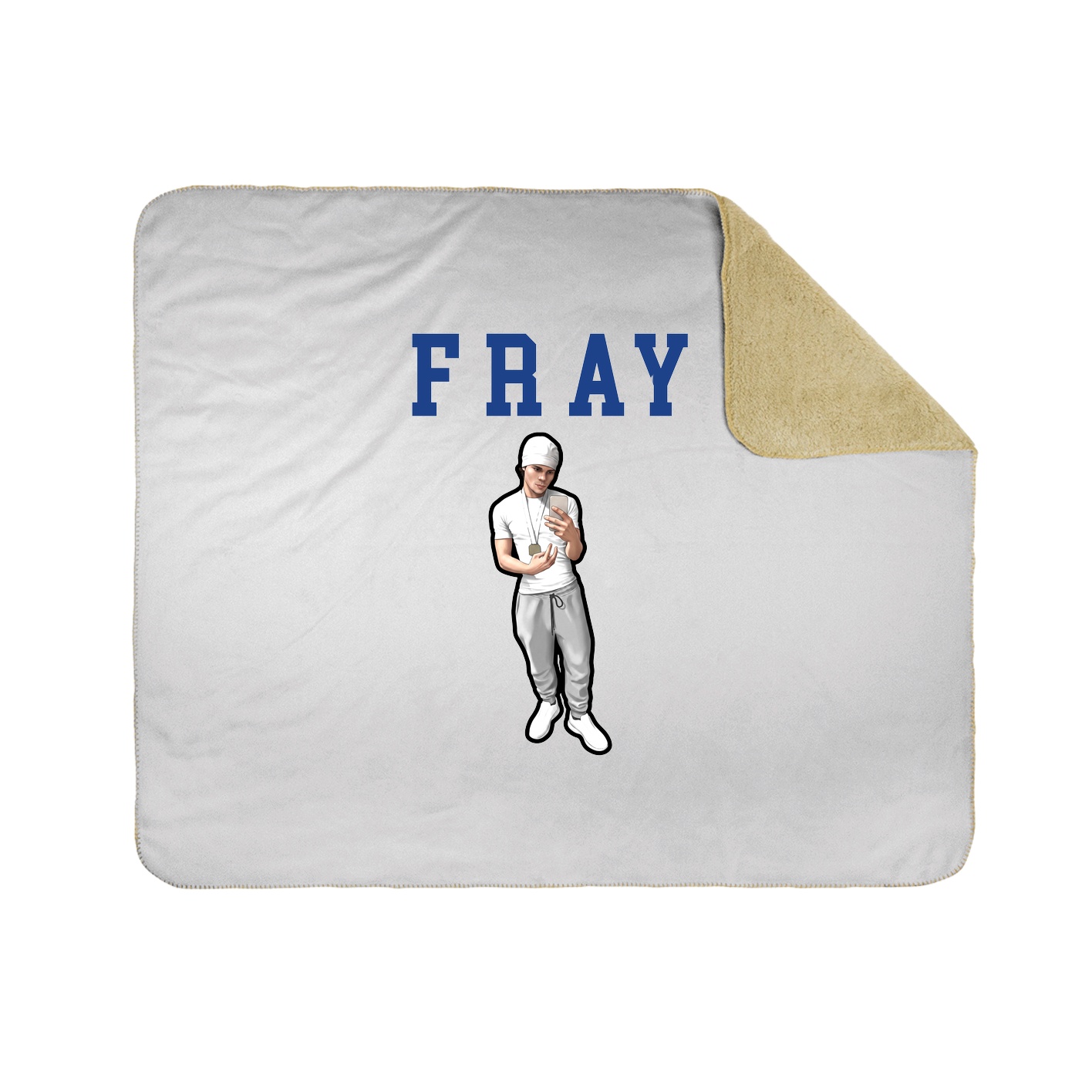 Throw Blanket — Shirsey in White
