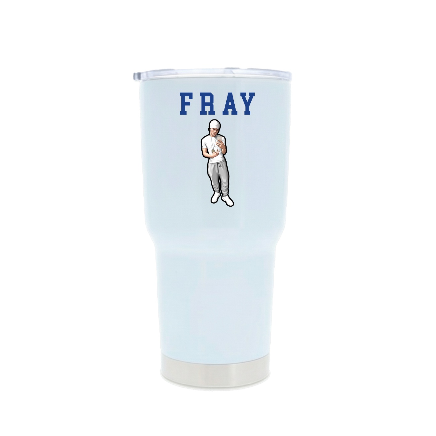 30oz Stainless Steel Tumbler — Shirsey in White