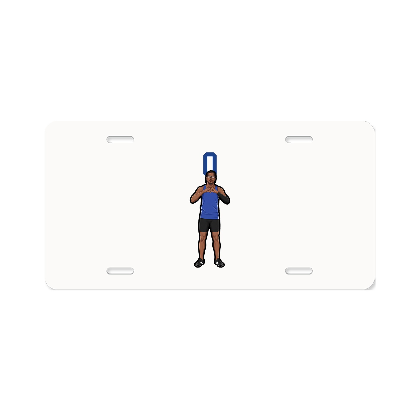 License Plate — Number Top in Classic