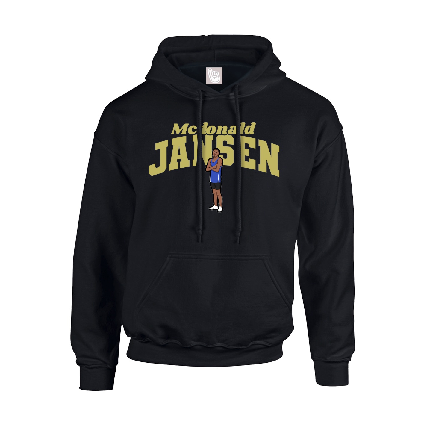 Youth Hoodie — Signature Arch in Black