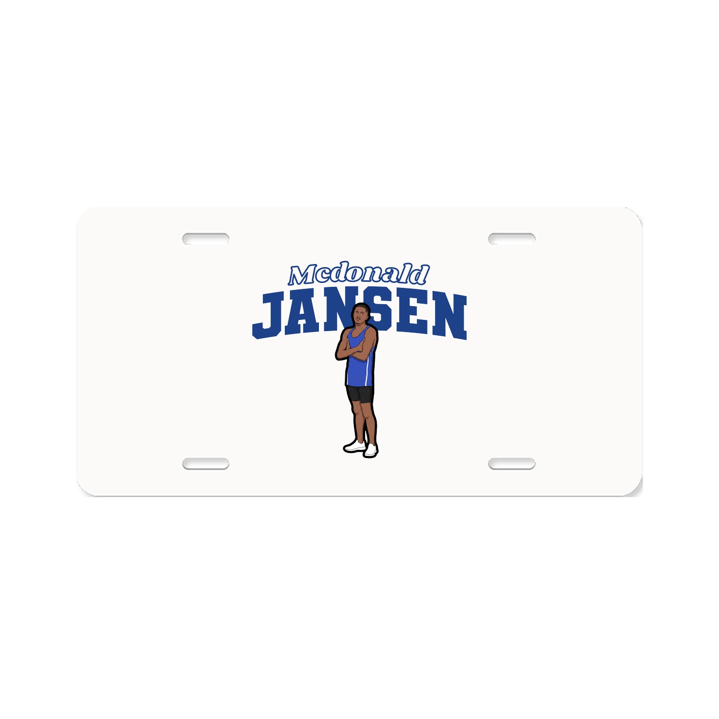 License Plate — Name Arch in Classic