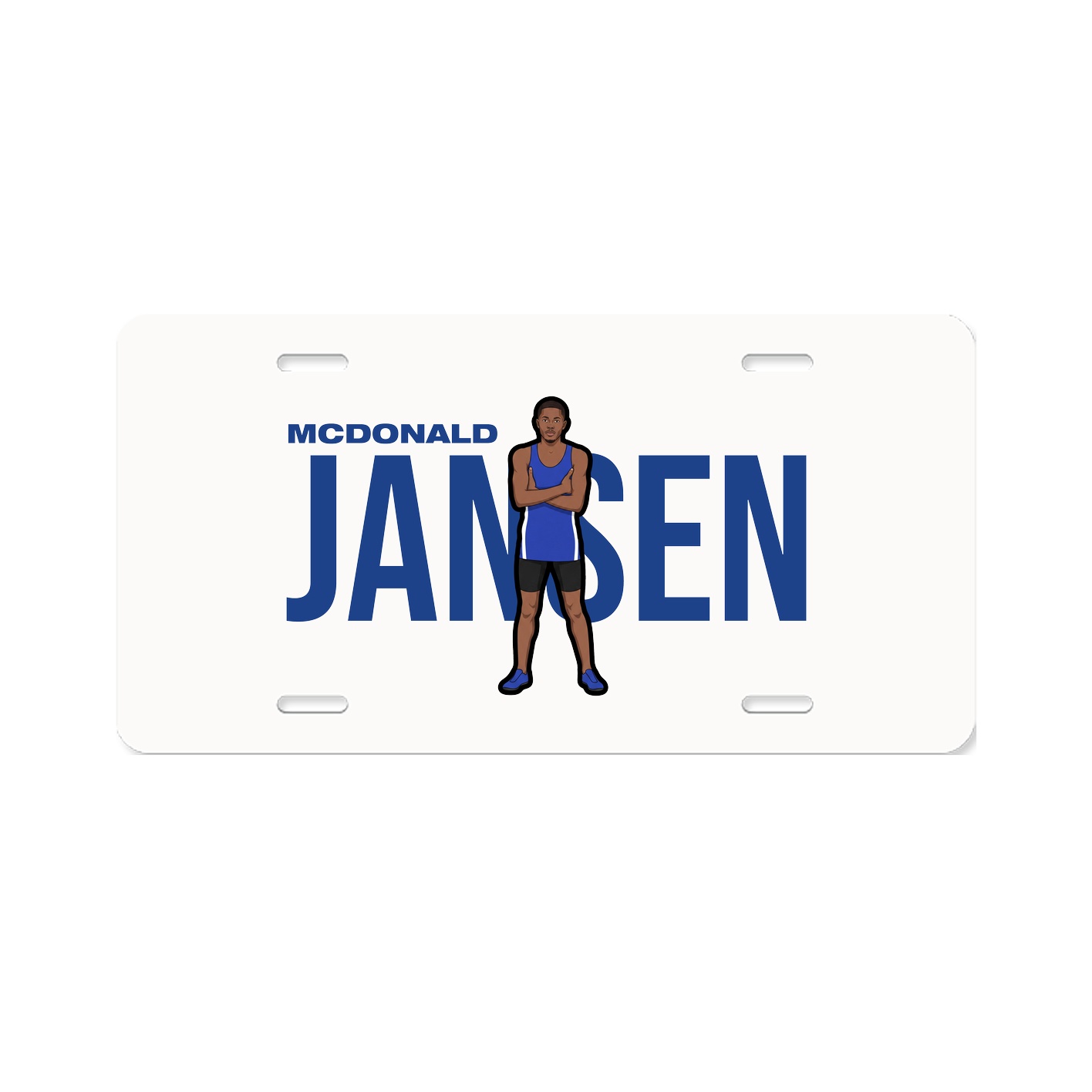 License Plate — Player Name in Classic