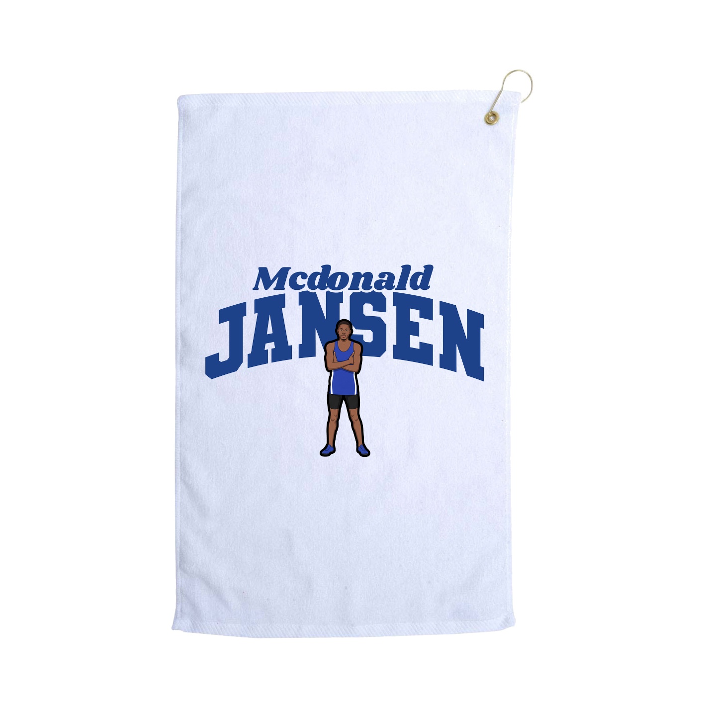 Golf Towel — Signature Arch in White