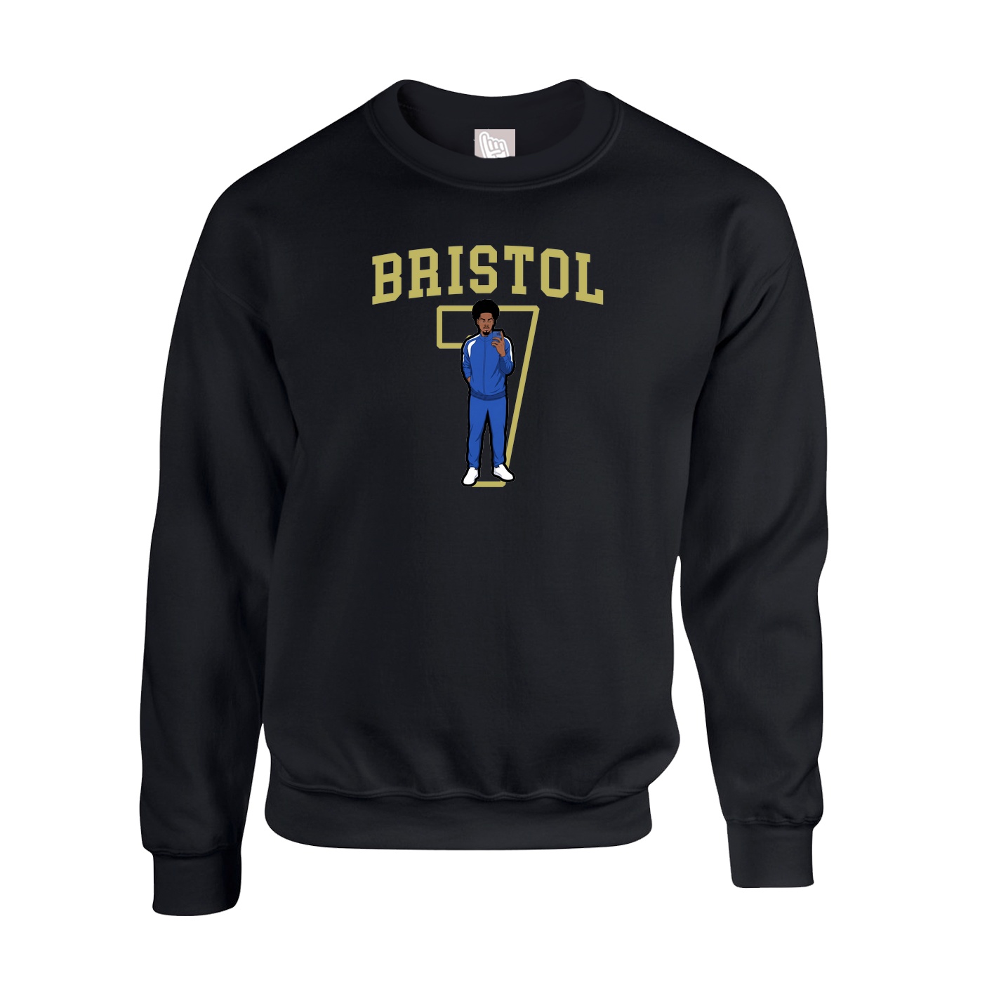 Fleece Crew — Shirsey in Black