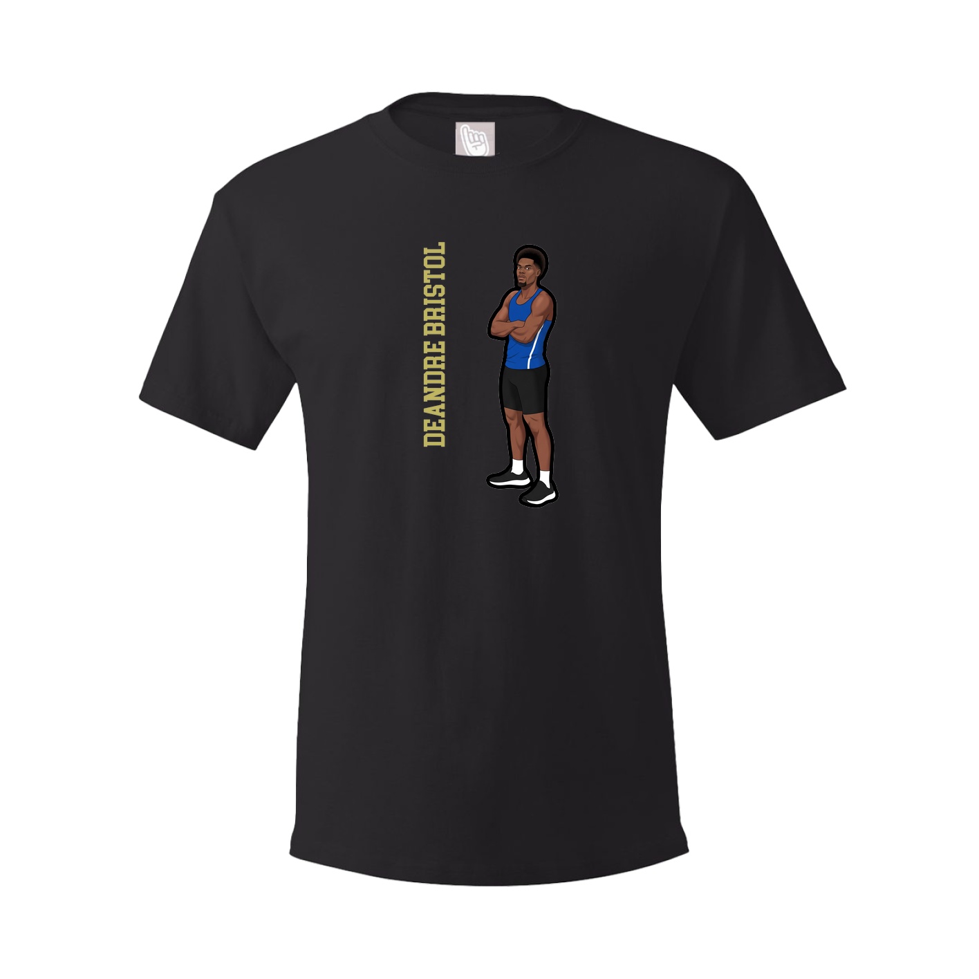 Tee — Name Vertical in Black