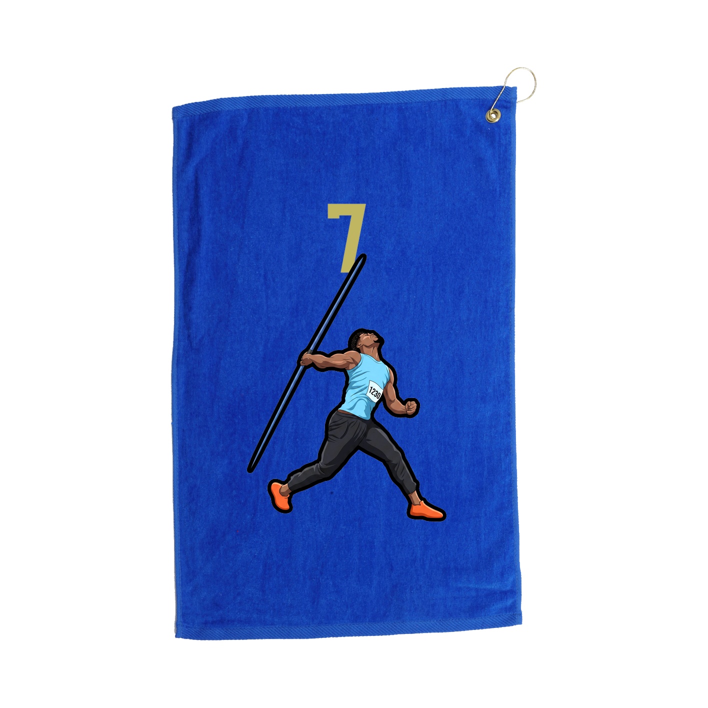 Golf Towel — Number Top in Royal