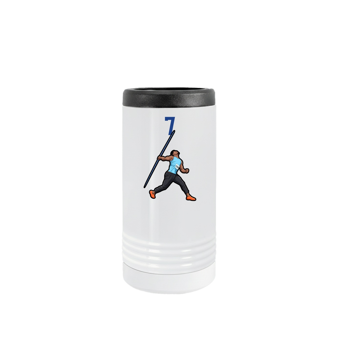 Slim Beverage Holder — Number Top in White
