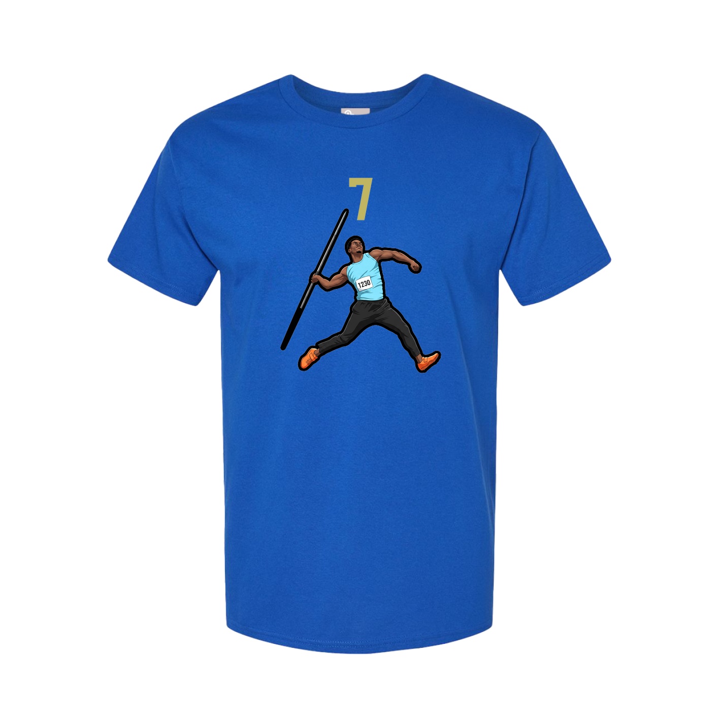 Youth Tee — Number Top in Royal