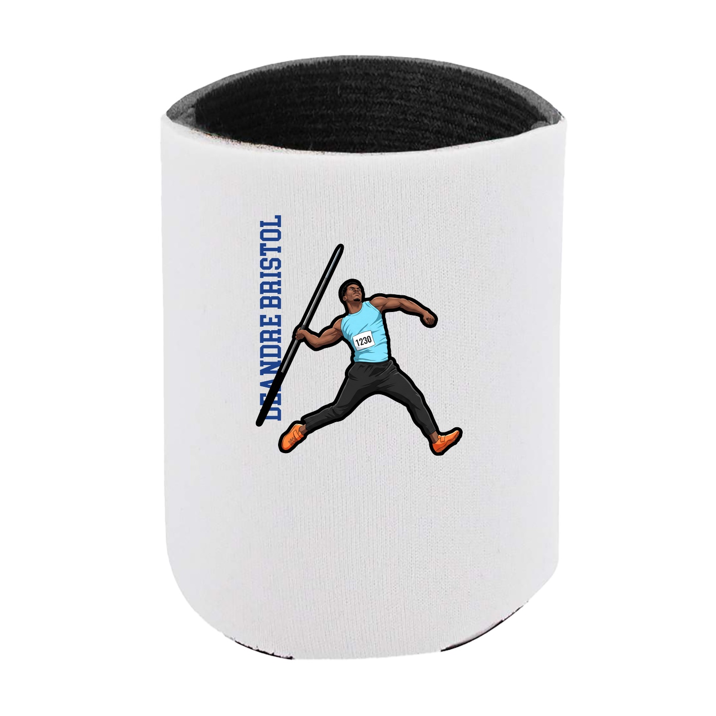 Can Holder — Name Vertical in White