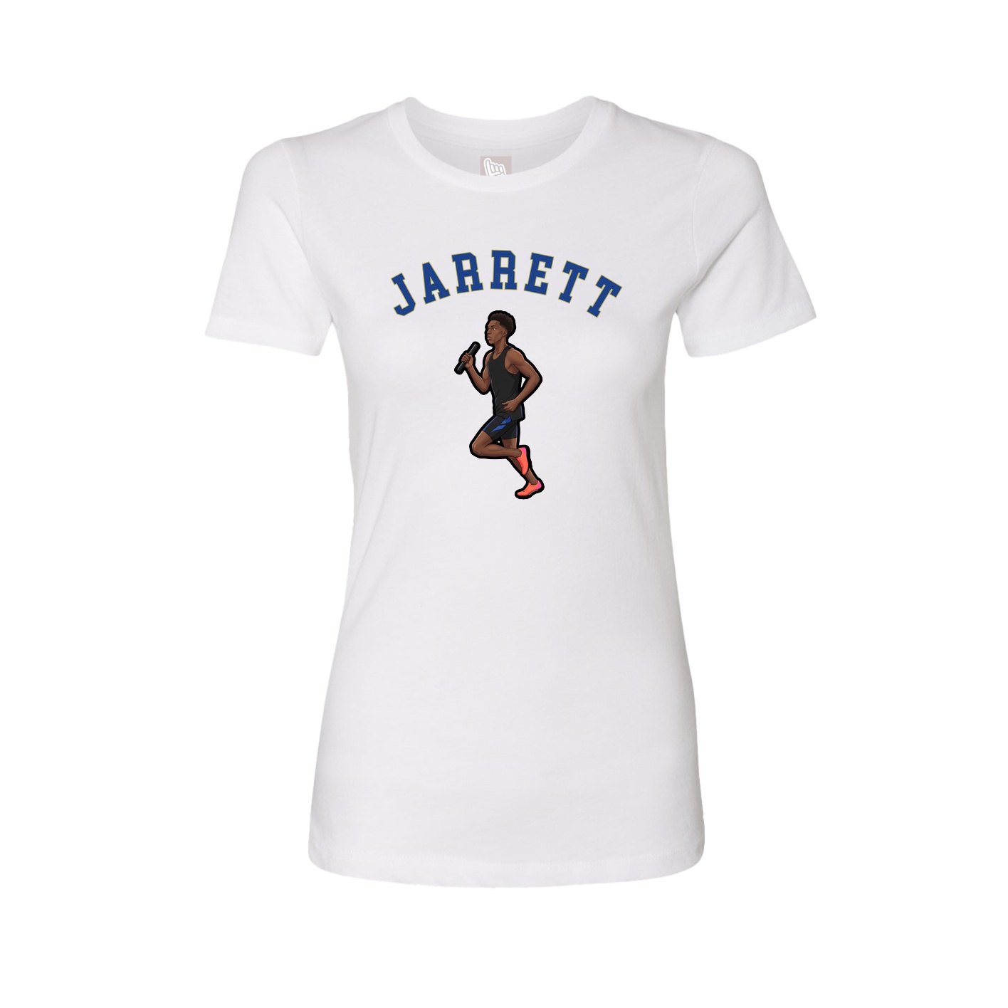 Fitted Women's Tee — Shirsey Arch in White