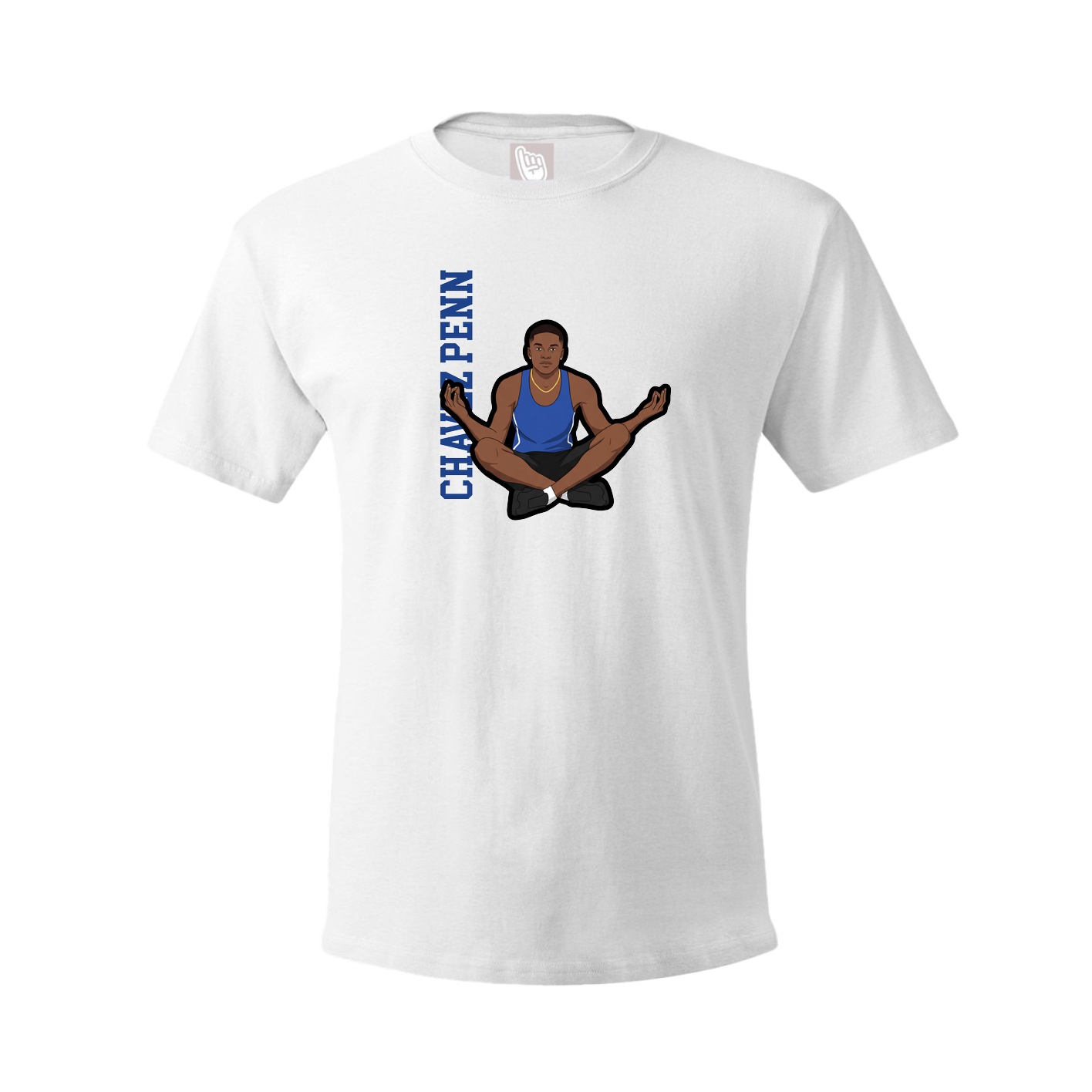 Tee — Name Vertical in White