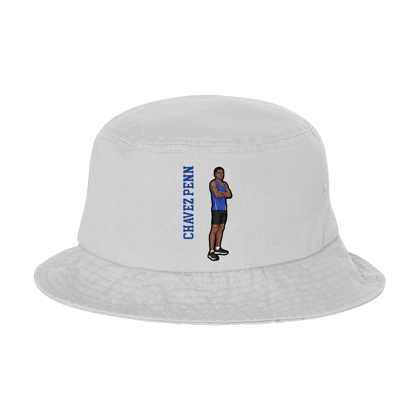 Bucket Cap — Name Vertical in White