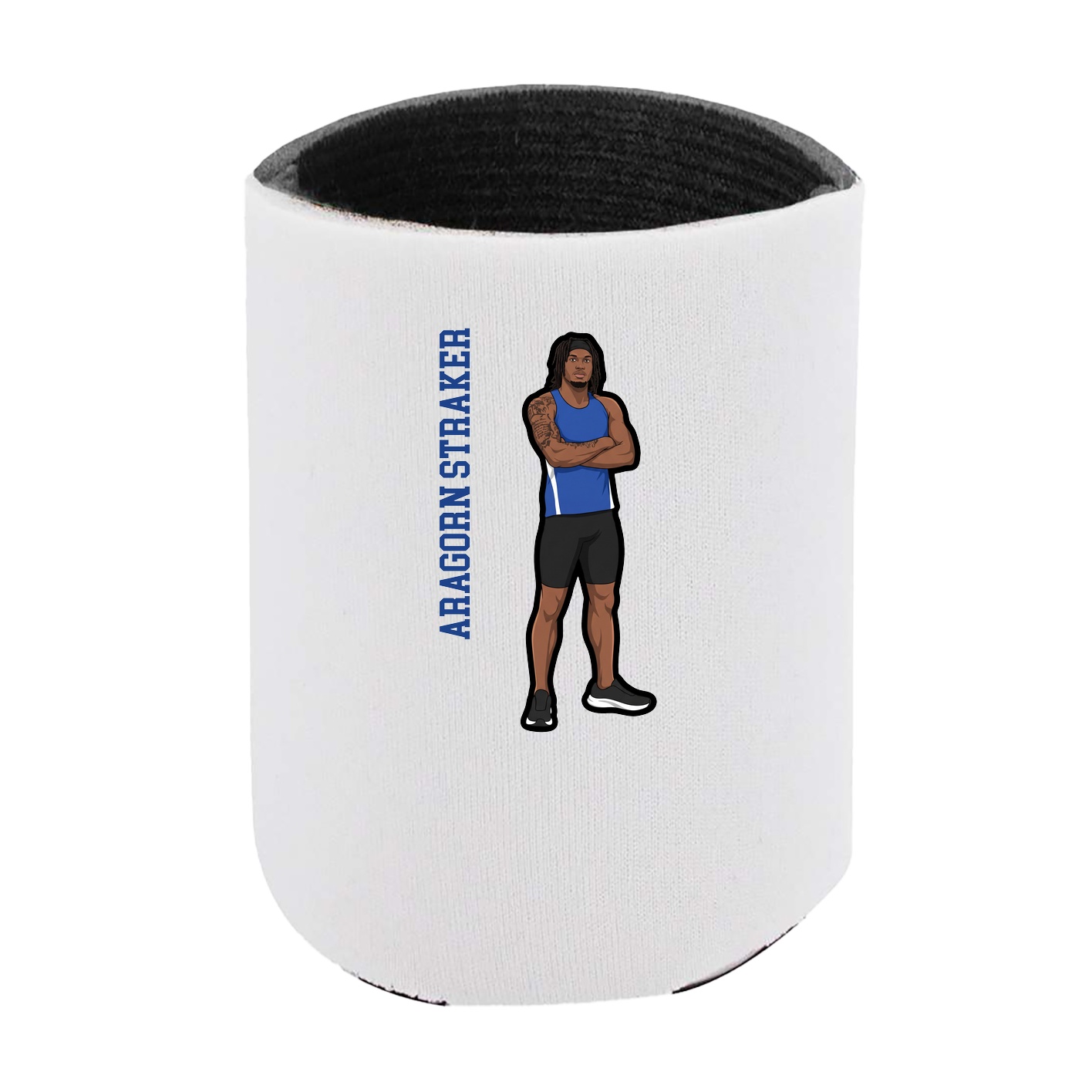 Can Holder — Name Vertical in White