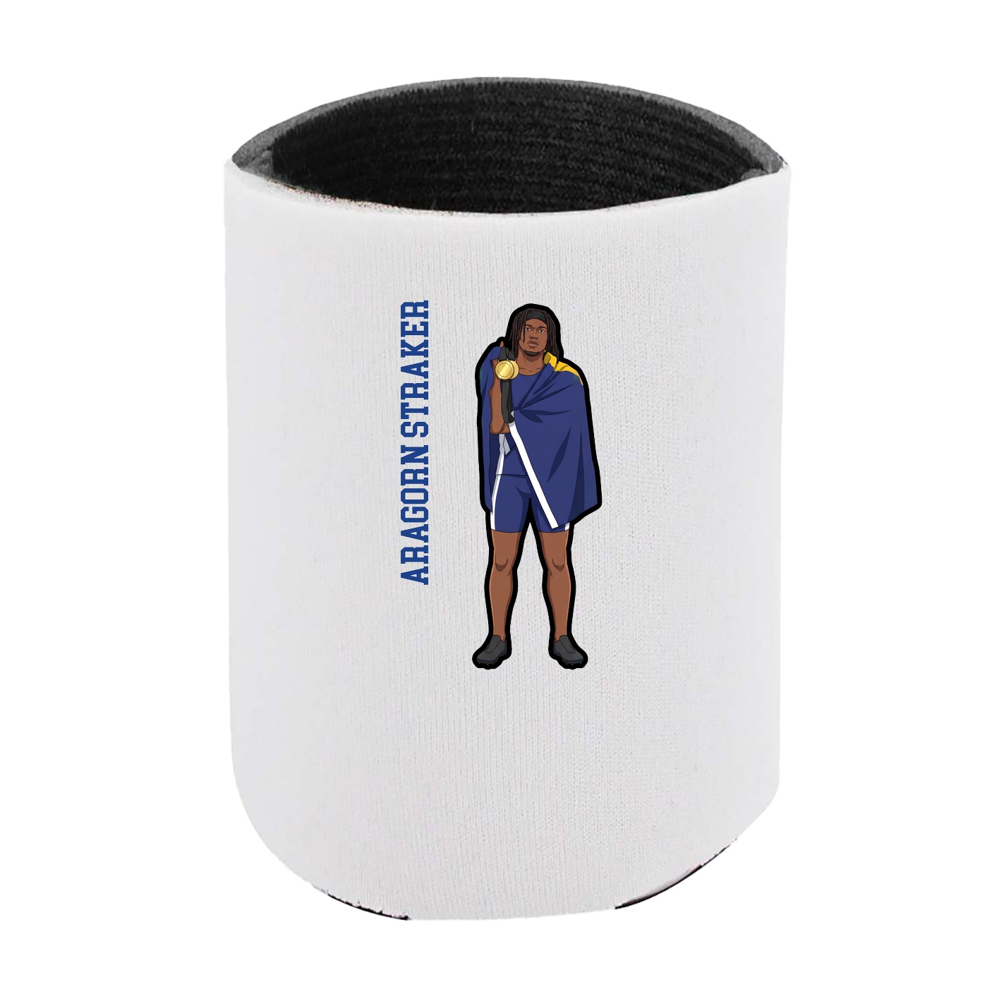 Can Holder — Name Vertical in White