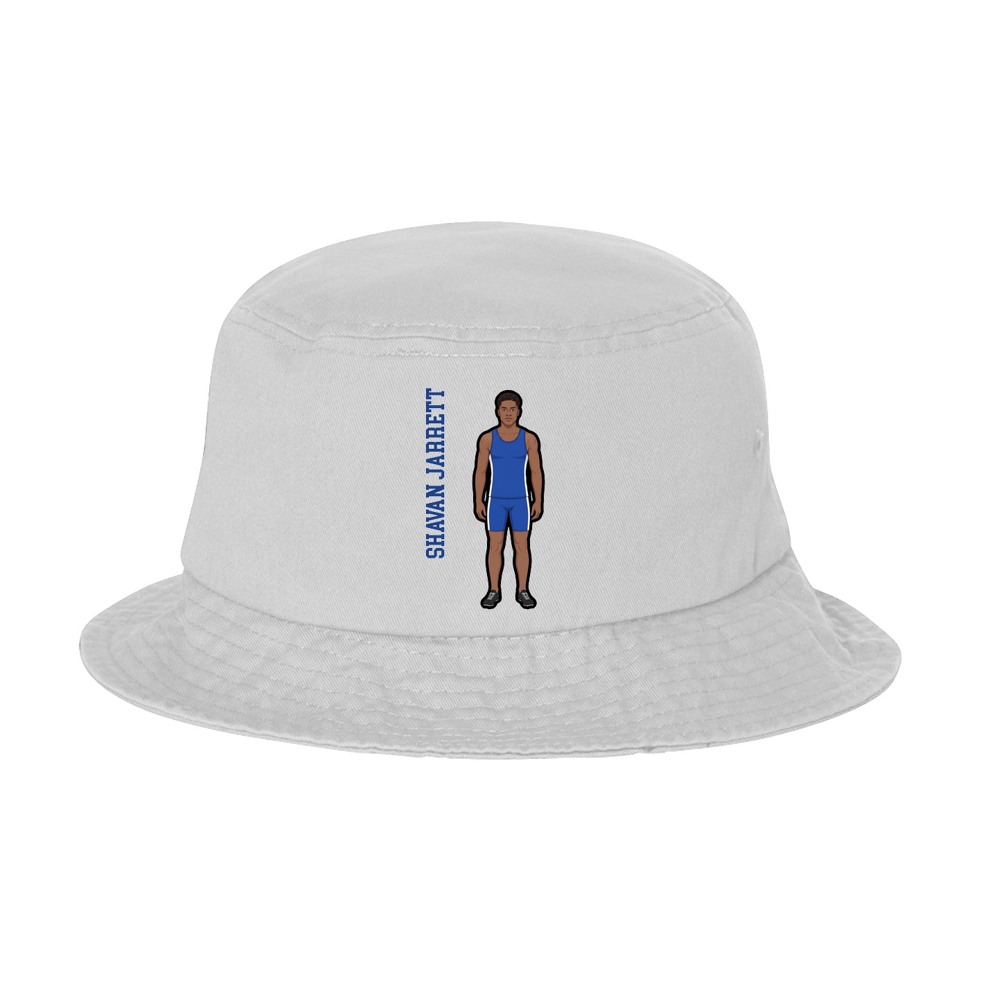 Bucket Cap — Name Vertical in White
