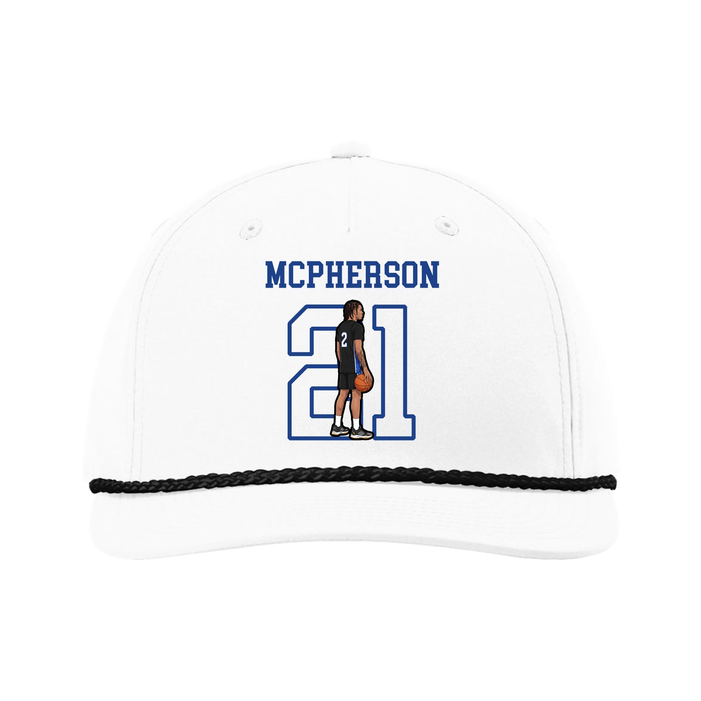 Five-Panel Classic Rope Cap — Shirsey in White