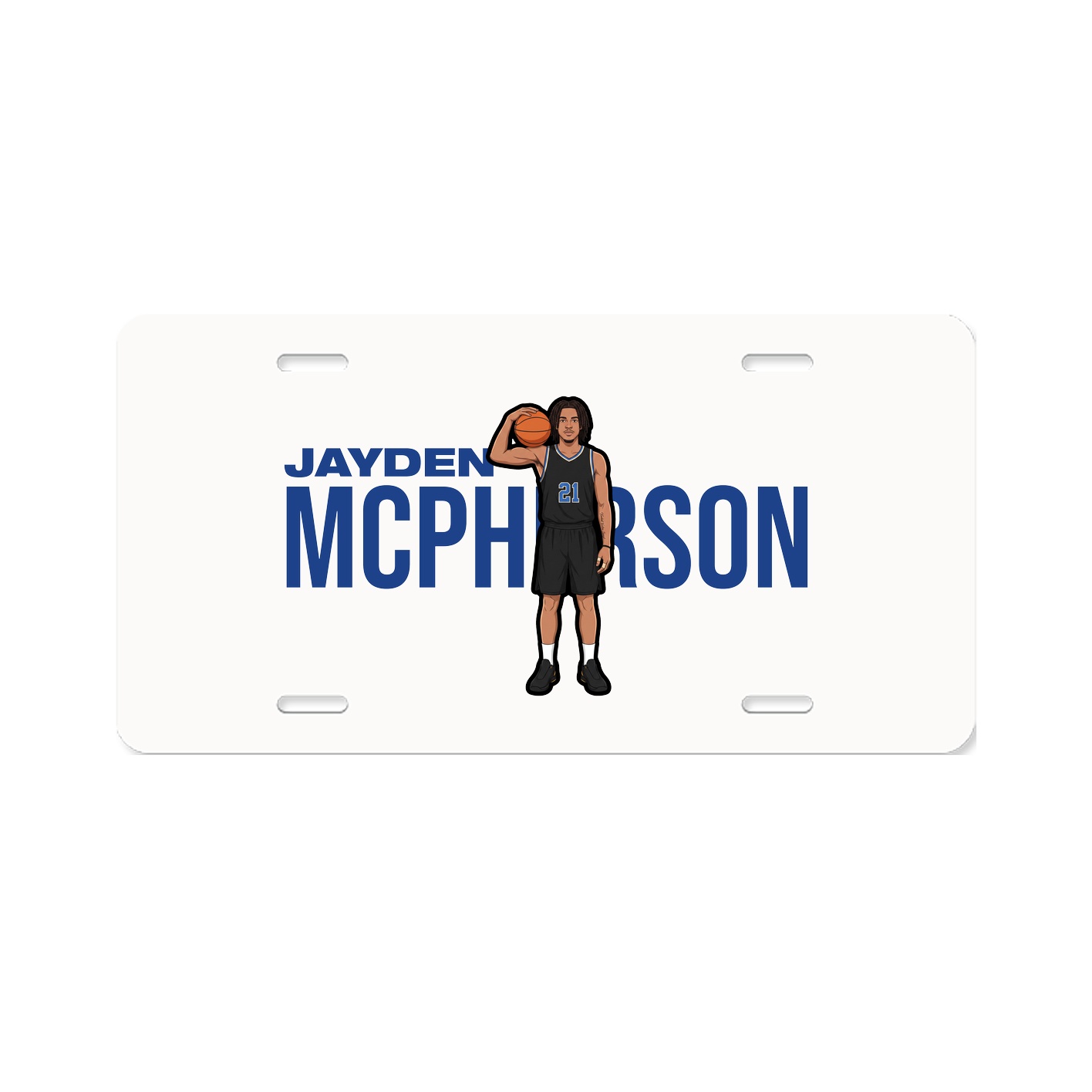 License Plate — Player Name in Classic