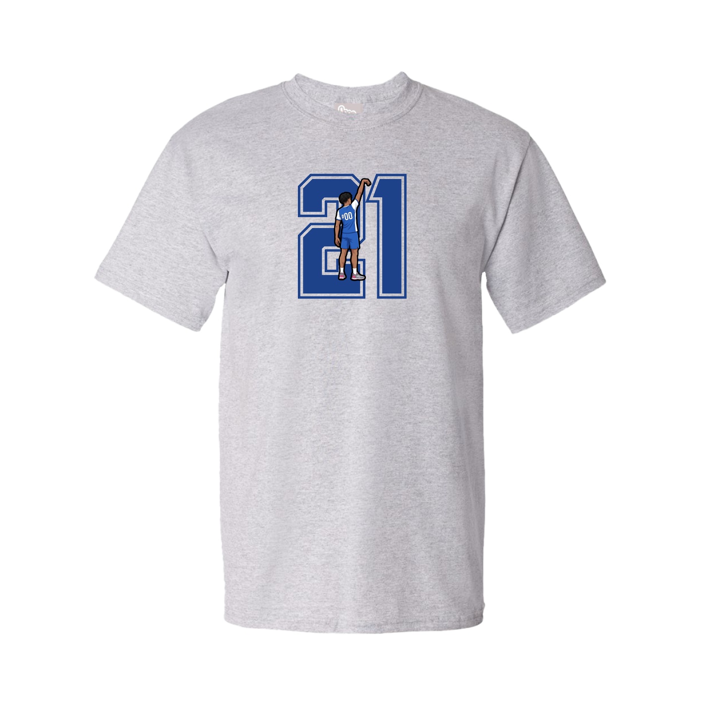 Youth Tee — Number in Grey