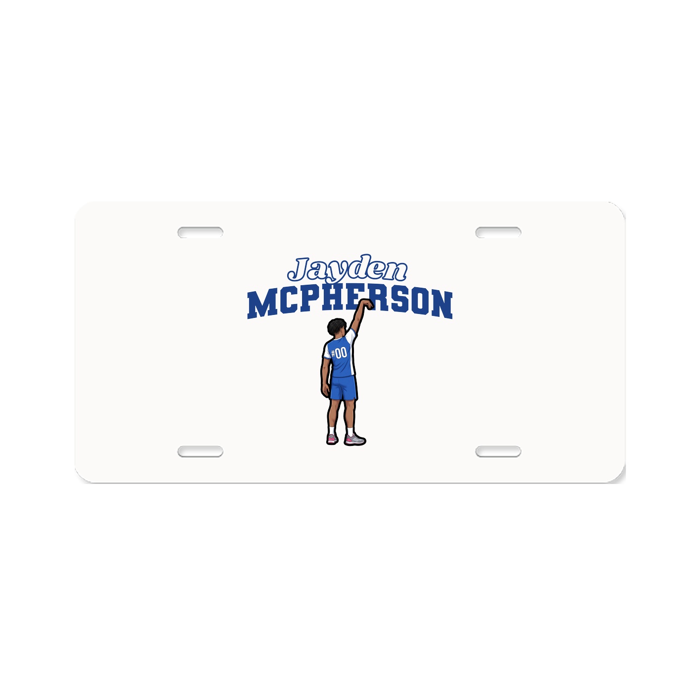 License Plate — Name Arch in Classic