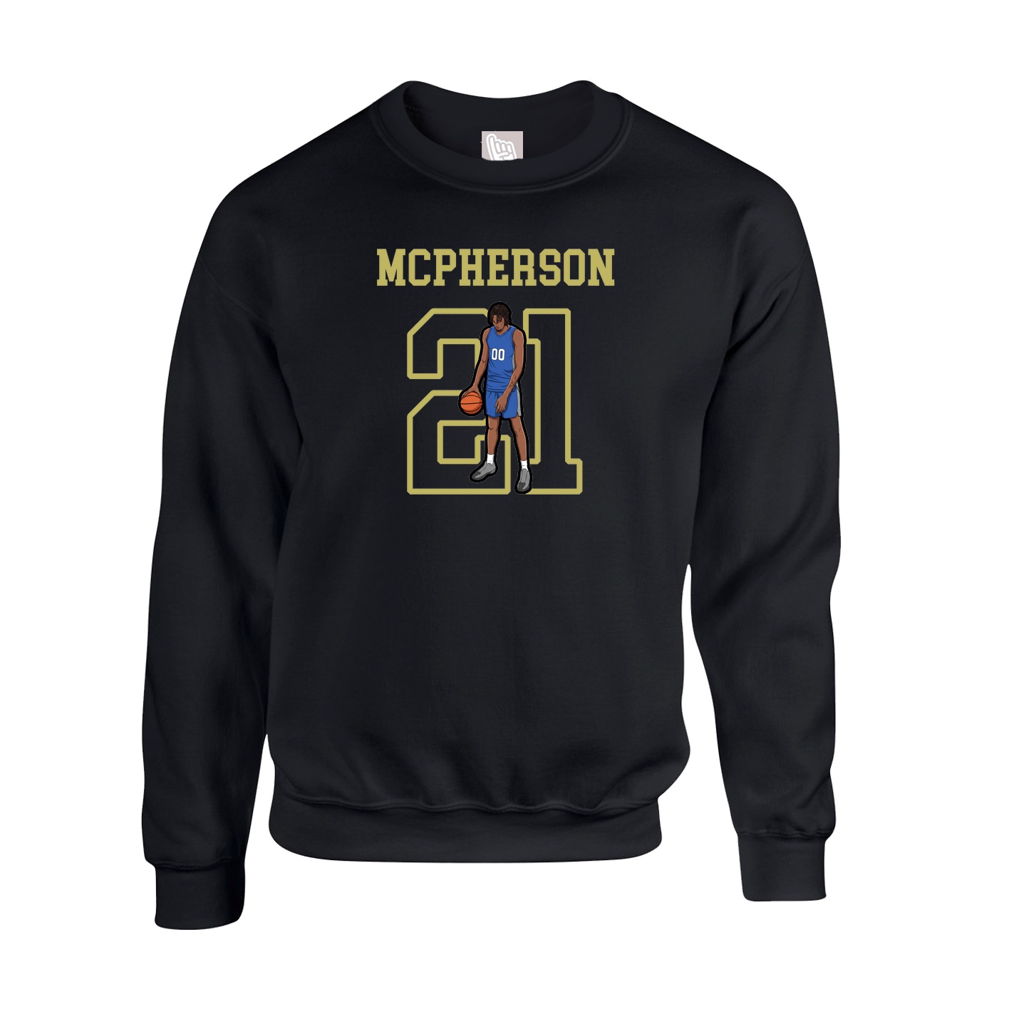 Fleece Crew — Shirsey in Black