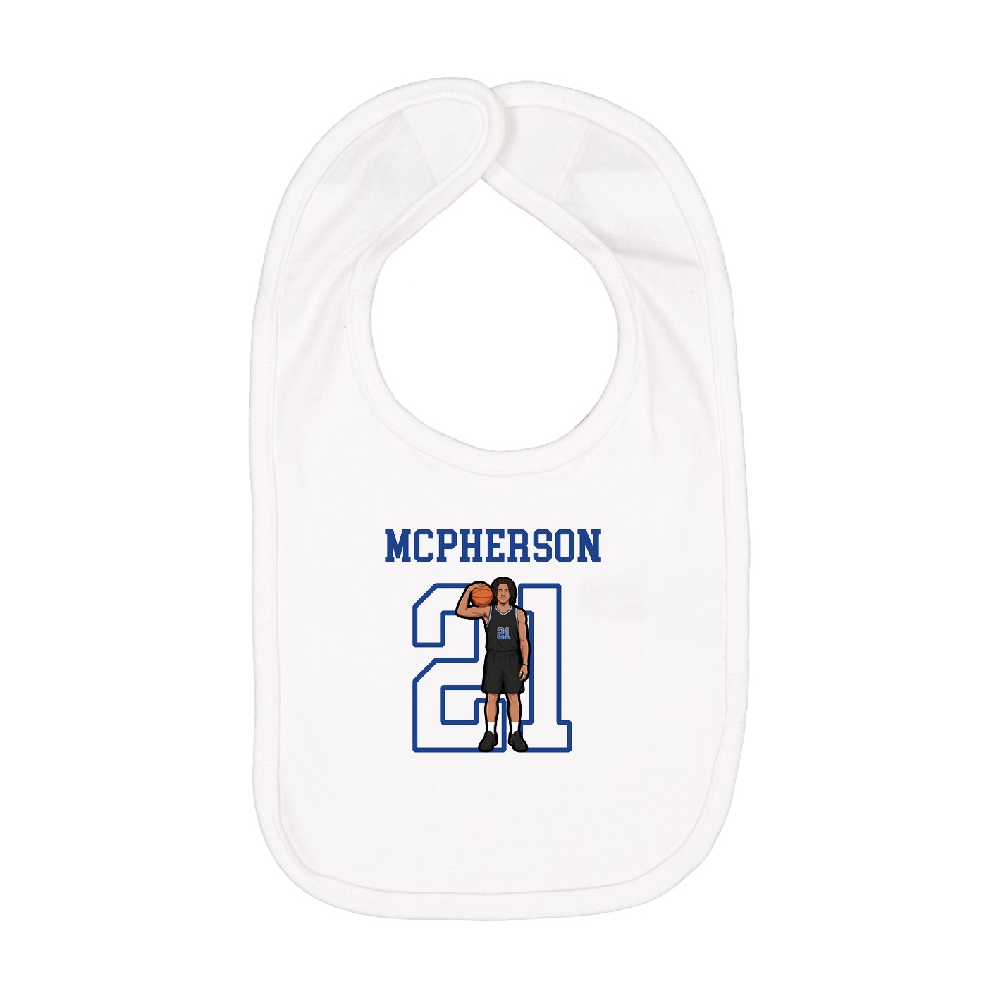 Infant Bib — Shirsey in White