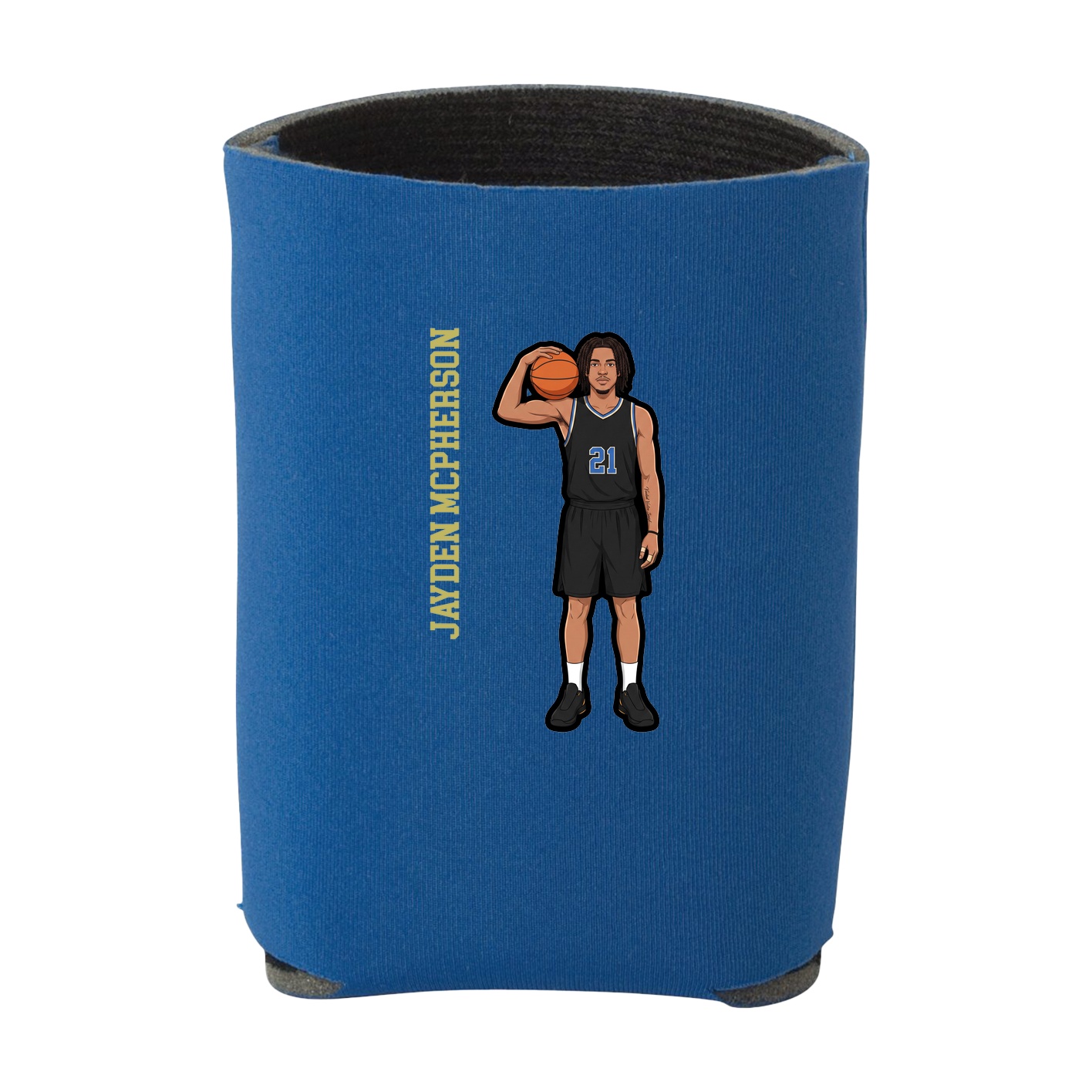 Can Holder — Name Vertical in Royal