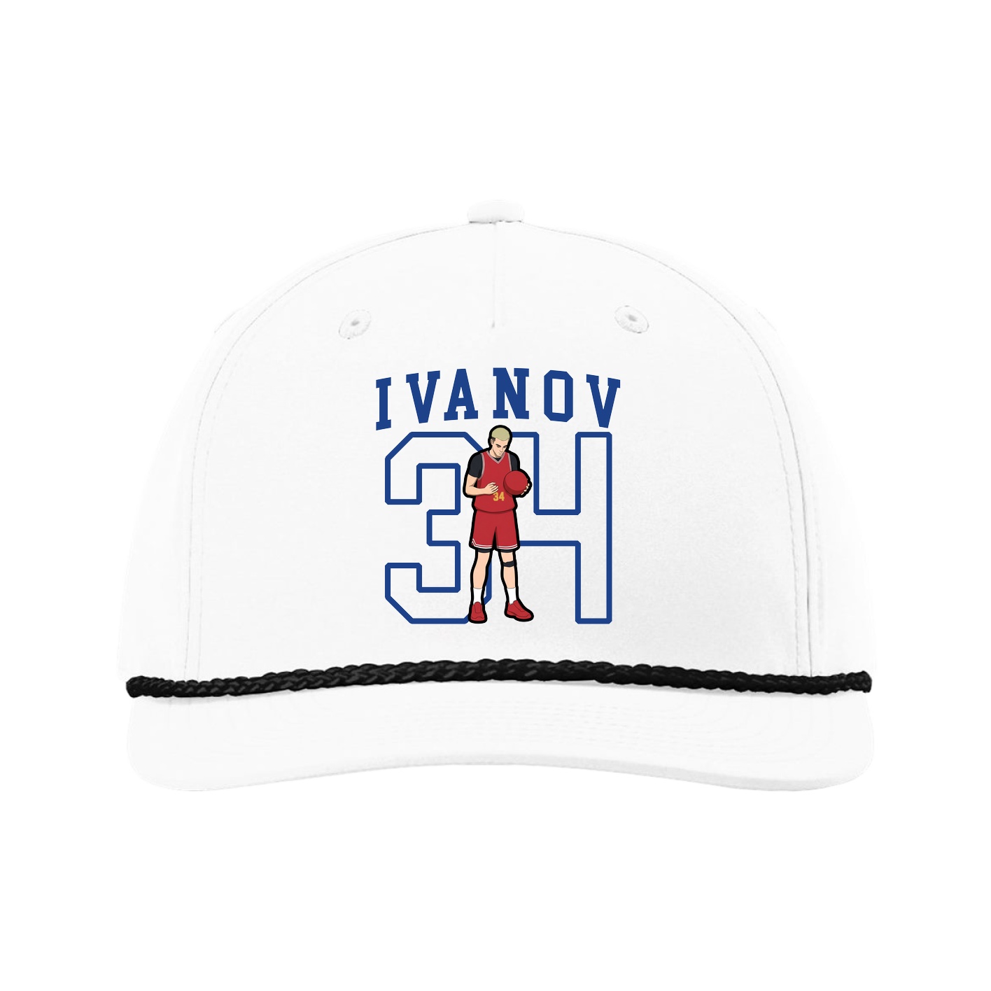 Five-Panel Classic Rope Cap — Shirsey in White