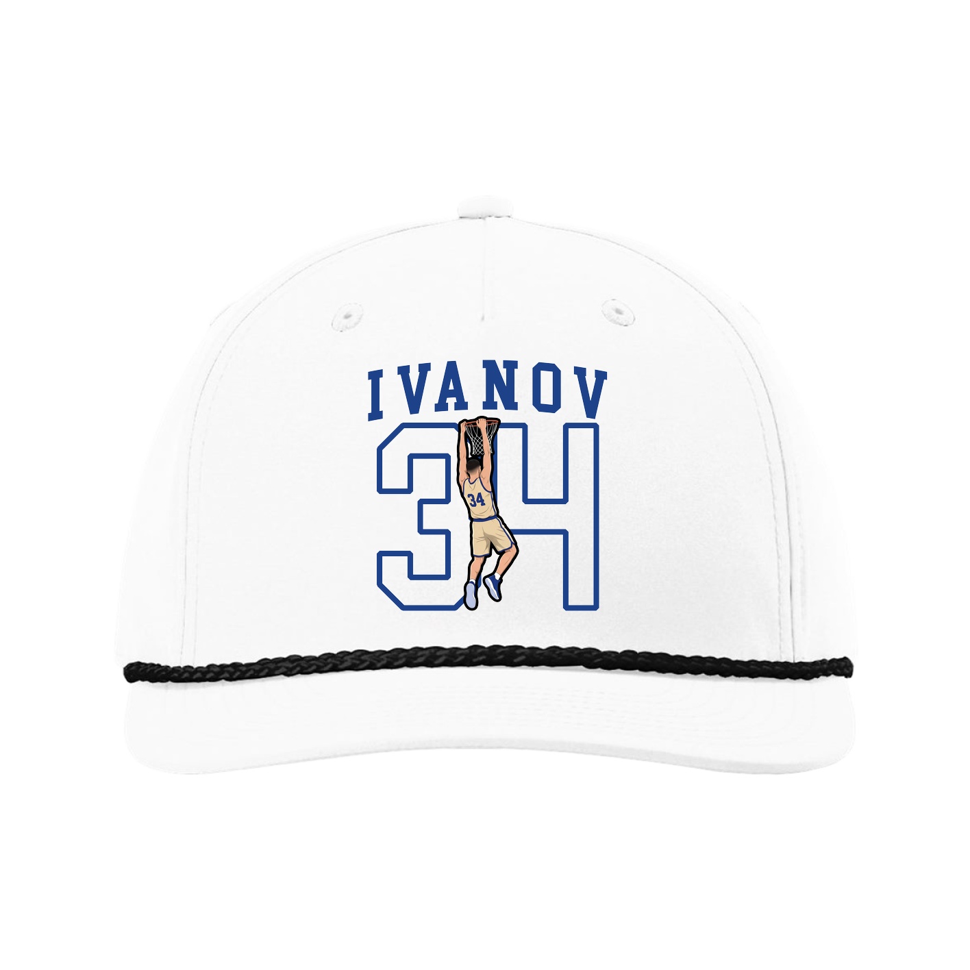 Five-Panel Classic Rope Cap — Shirsey in White