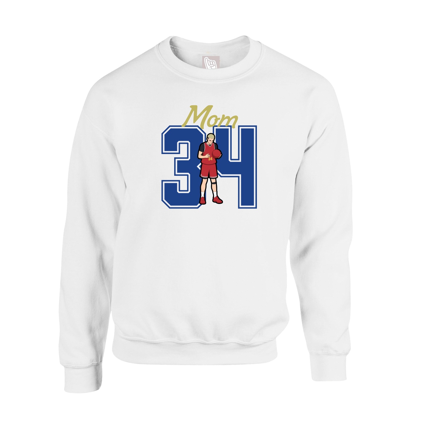 Fleece Crew — Mothers Day Shirsey in White