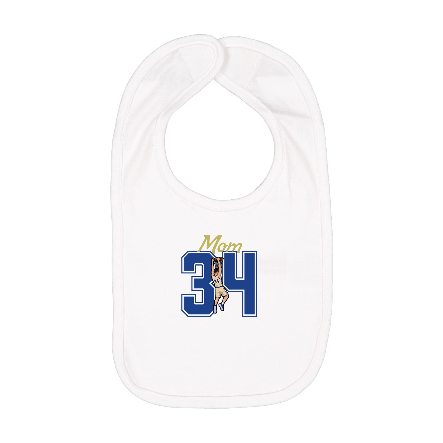 Infant Bib — Mothers Day Shirsey in White