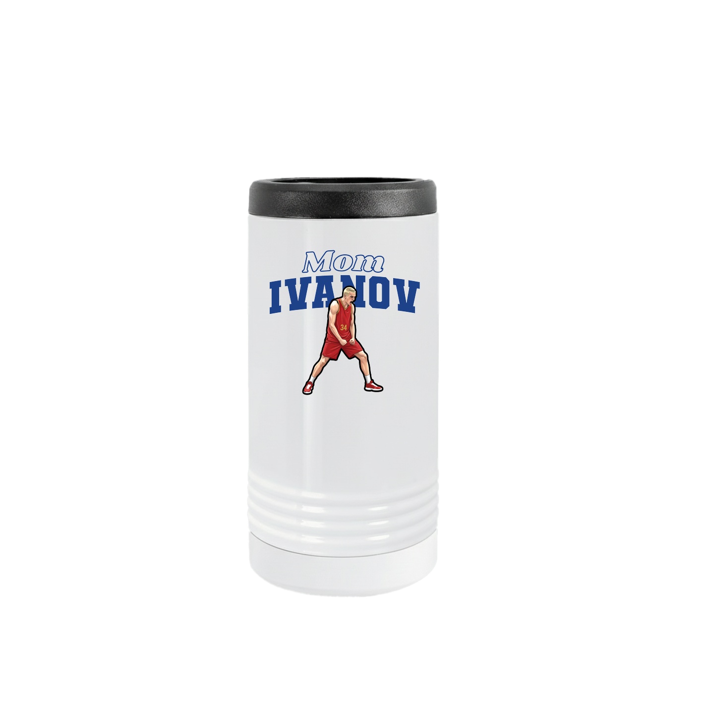 Slim Beverage Holder — Mothers Day Block in White