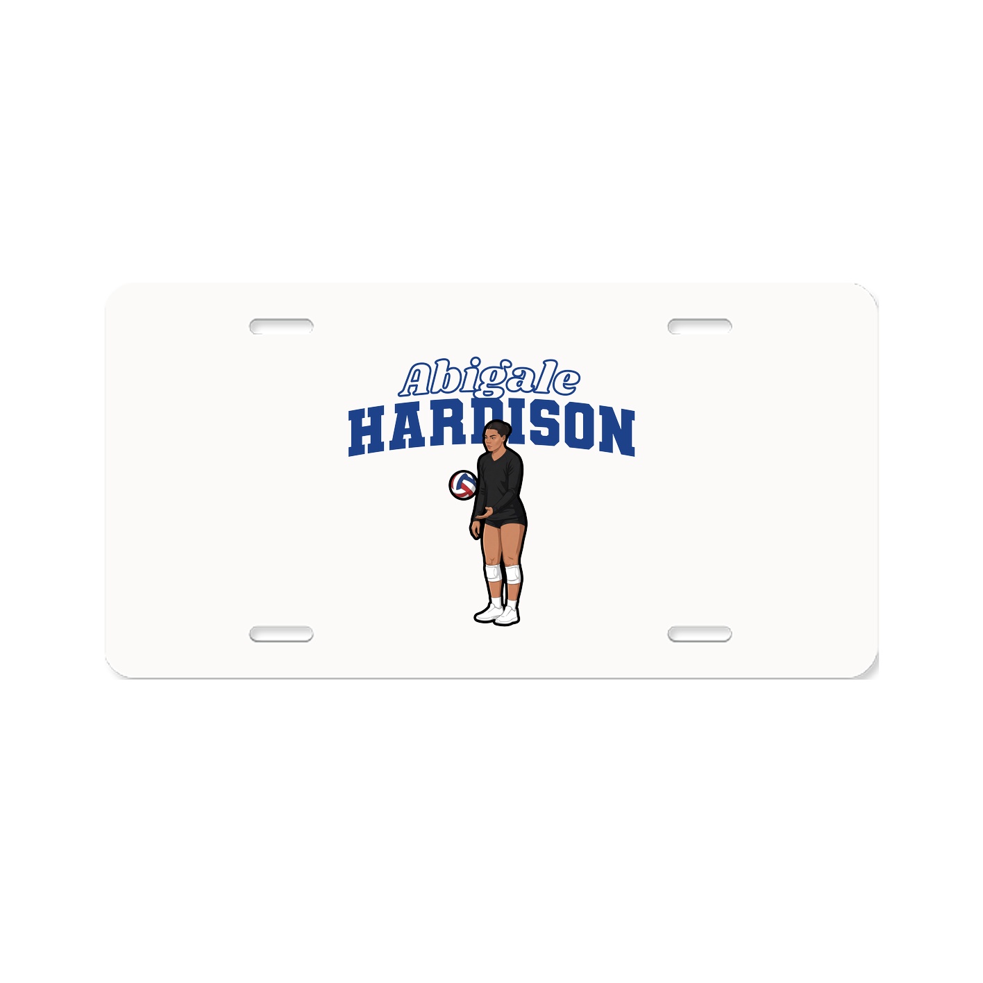 License Plate — Name Arch in Classic