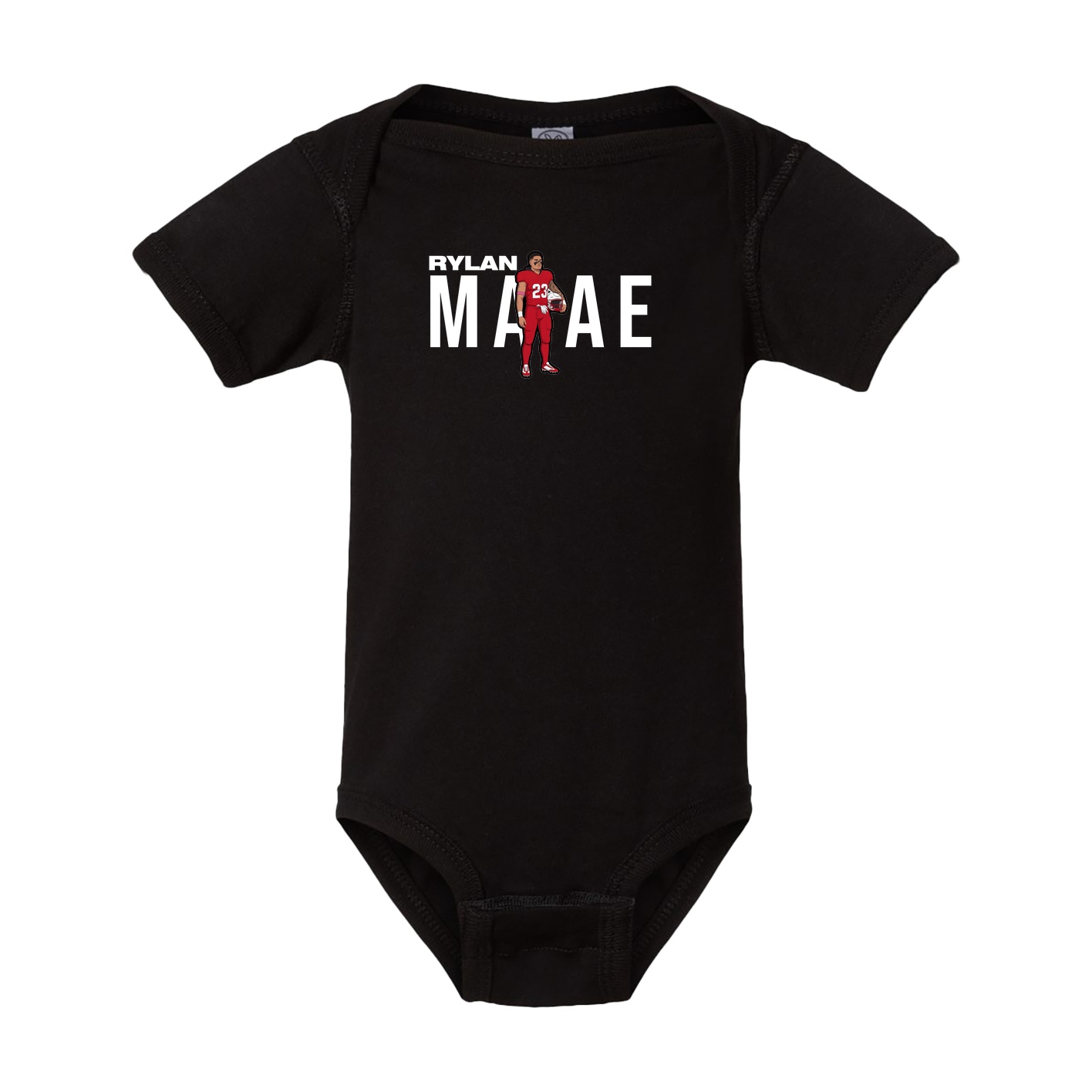 Baby Onesie — Player Name in Black
