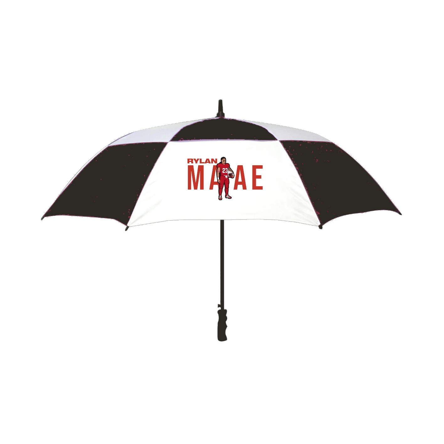 Golf Umbrella — Player Name in Black