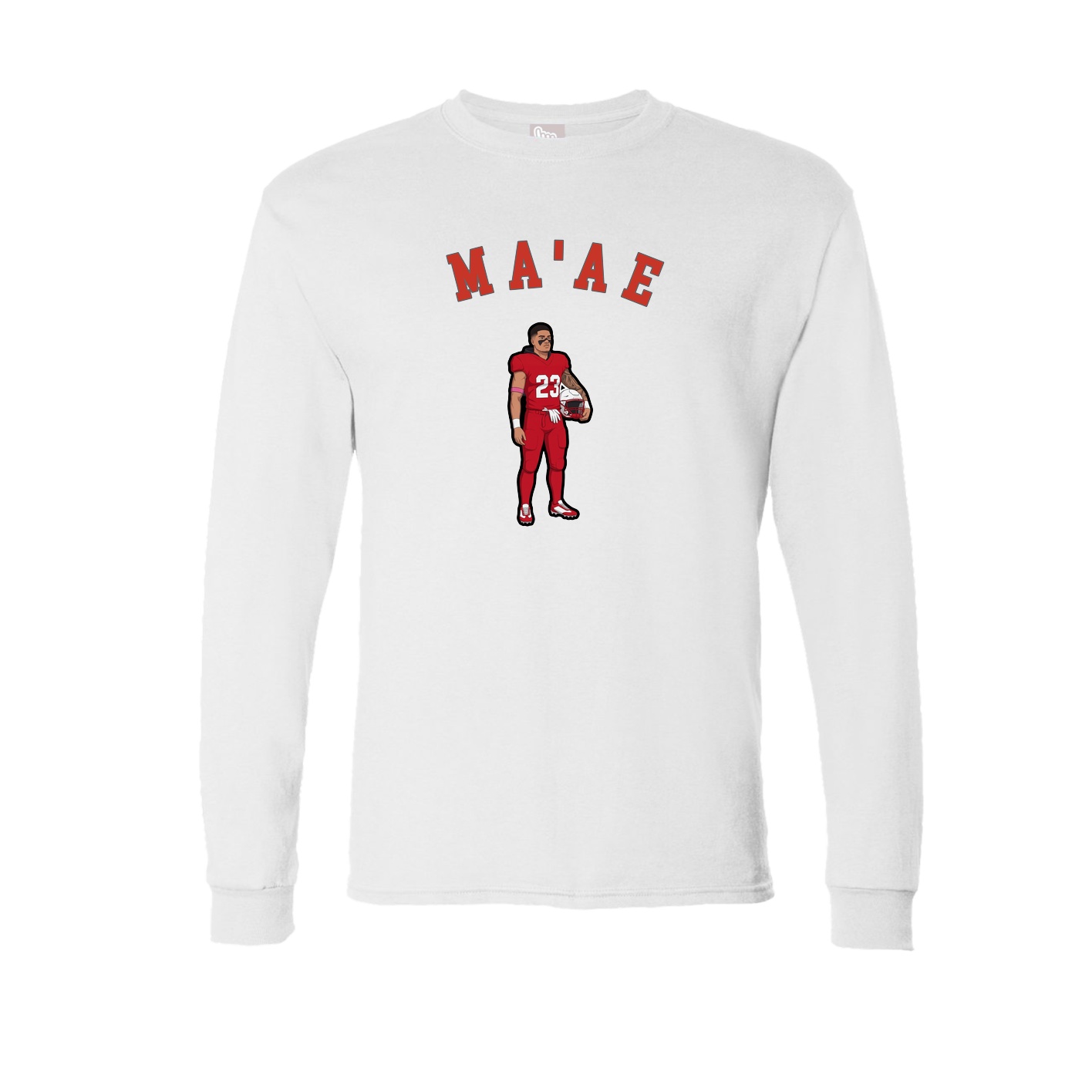 Long Sleeve Tee — Shirsey Arch in White